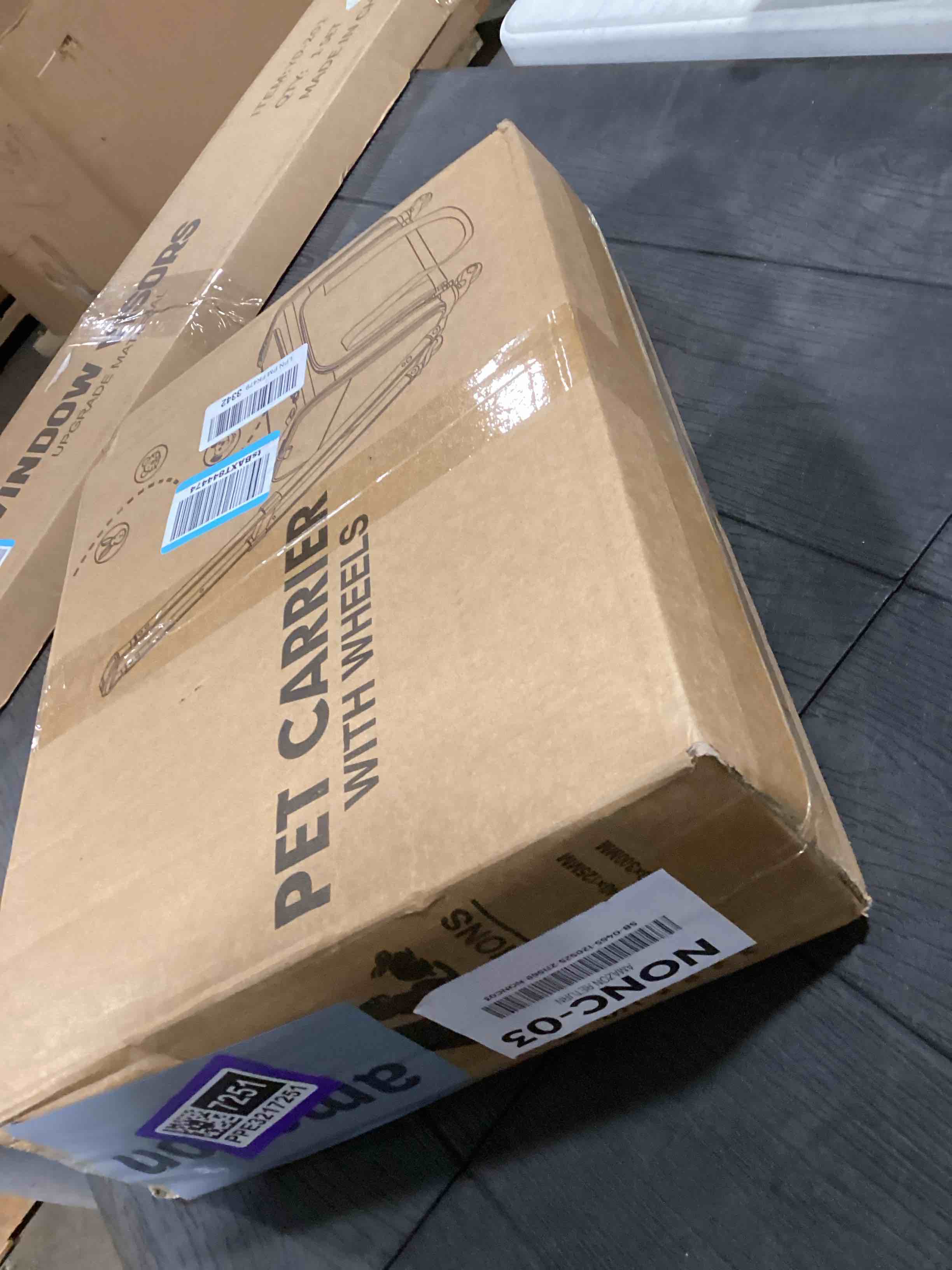 Condition photo showing As Is for Pet Carrier with Wheels for Cat and Small Dogs: Expandable Airline Approved Rolling Cat Carrier - Cat Carrier Soft for Pets Under 25lbs Travel Plane Trip