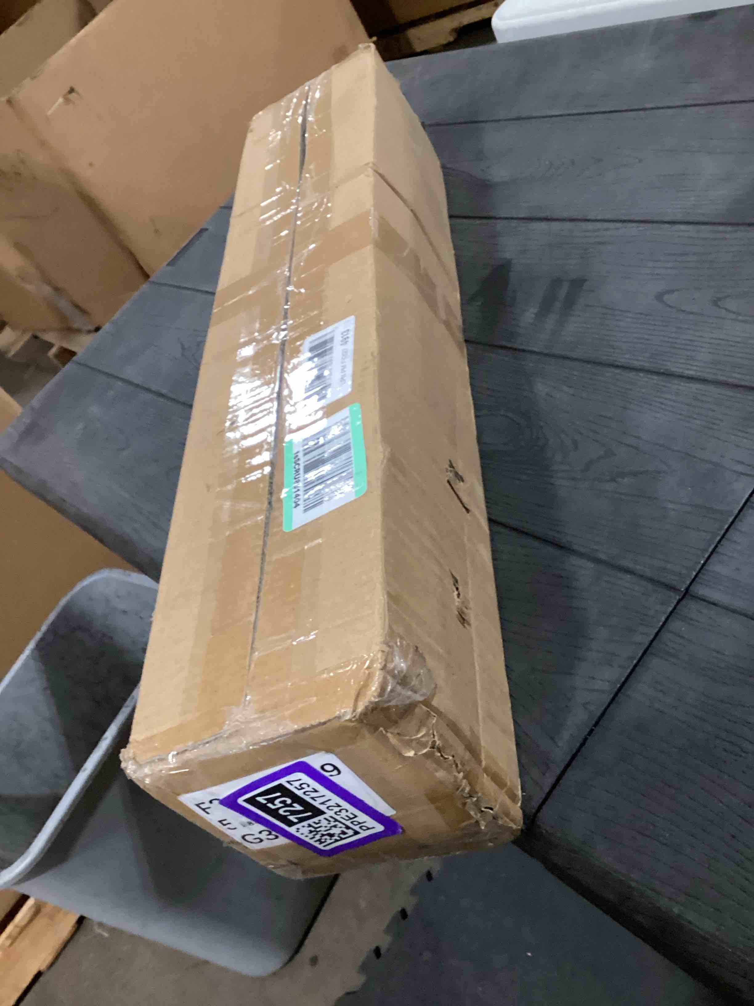 Condition photo showing As Is for HOMCOM Work Bench Tool Stand with Adjustable Height and Angle, Carpenter Saw Table with 4 Clamps, Steel Frame, 220lbs Capacity