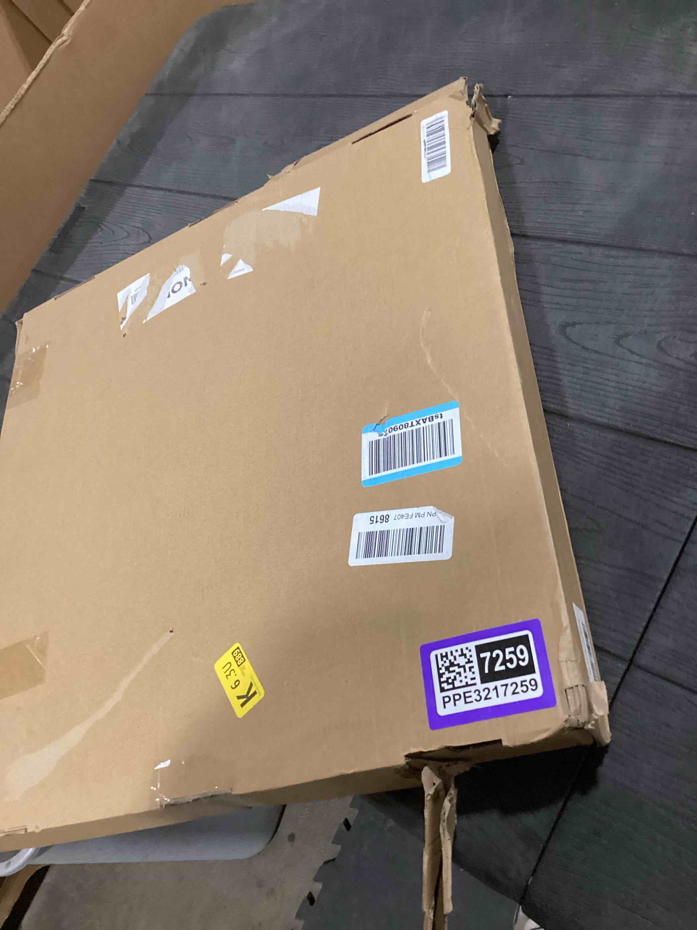 Condition photo showing Good Condition for Farmhouse Oak 21" Lazy Susan Turntable Organizer for Cabinet, Round Wooden Lazy Susan Organization and Storage for Dining Table, Pantry, Kitchen, Countertop, Cupboard,Home Decor, Walnut (21) Walnut 21