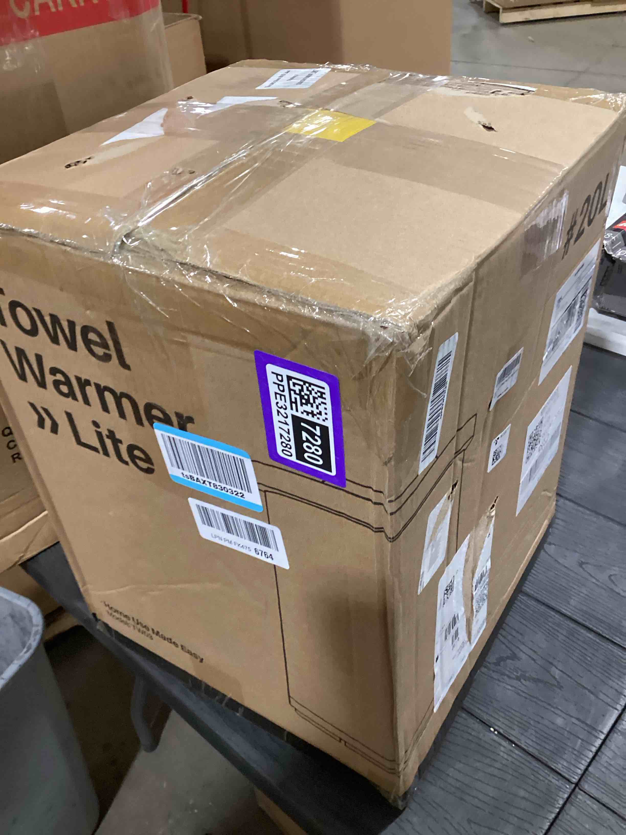 Condition photo showing As Is for Large Towel Warmer for Bathroom – Fast Heating Blanket Warmer, Fits Two 40" x 70" Oversized Towels, Blankets & Bathrobes, Auto Shut-Off, Hot Towel Warmer Bucket for Home SPA, Ideal