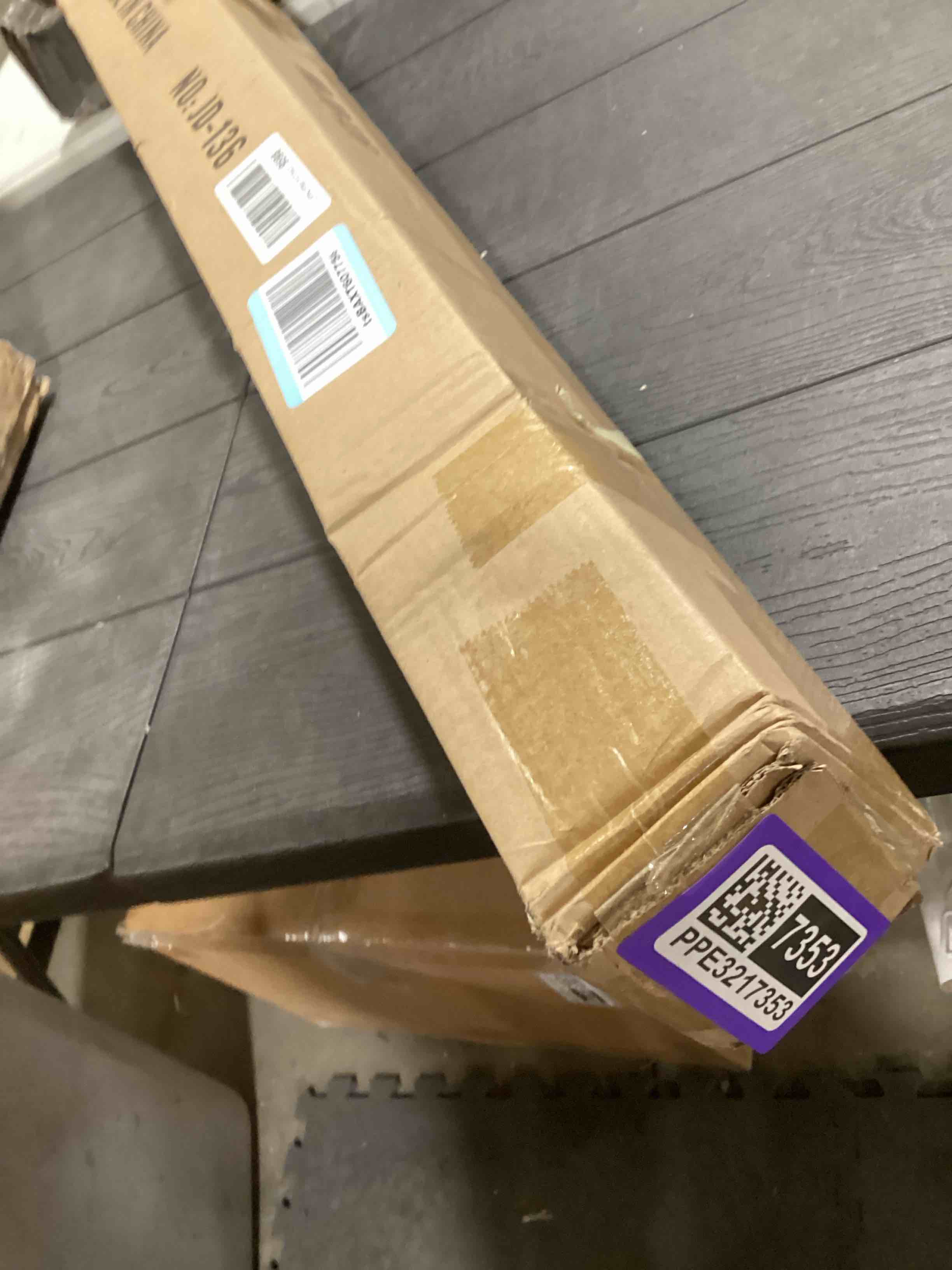 Condition photo showing Good Condition for 1 1/8 Inch Diameter Curtain Rods, 72-144” Telescoping Large Single Window Drapery Rod Heavy Duty With Adjustable Modern Brackets, Warm Gold Warm Gold 72-144"