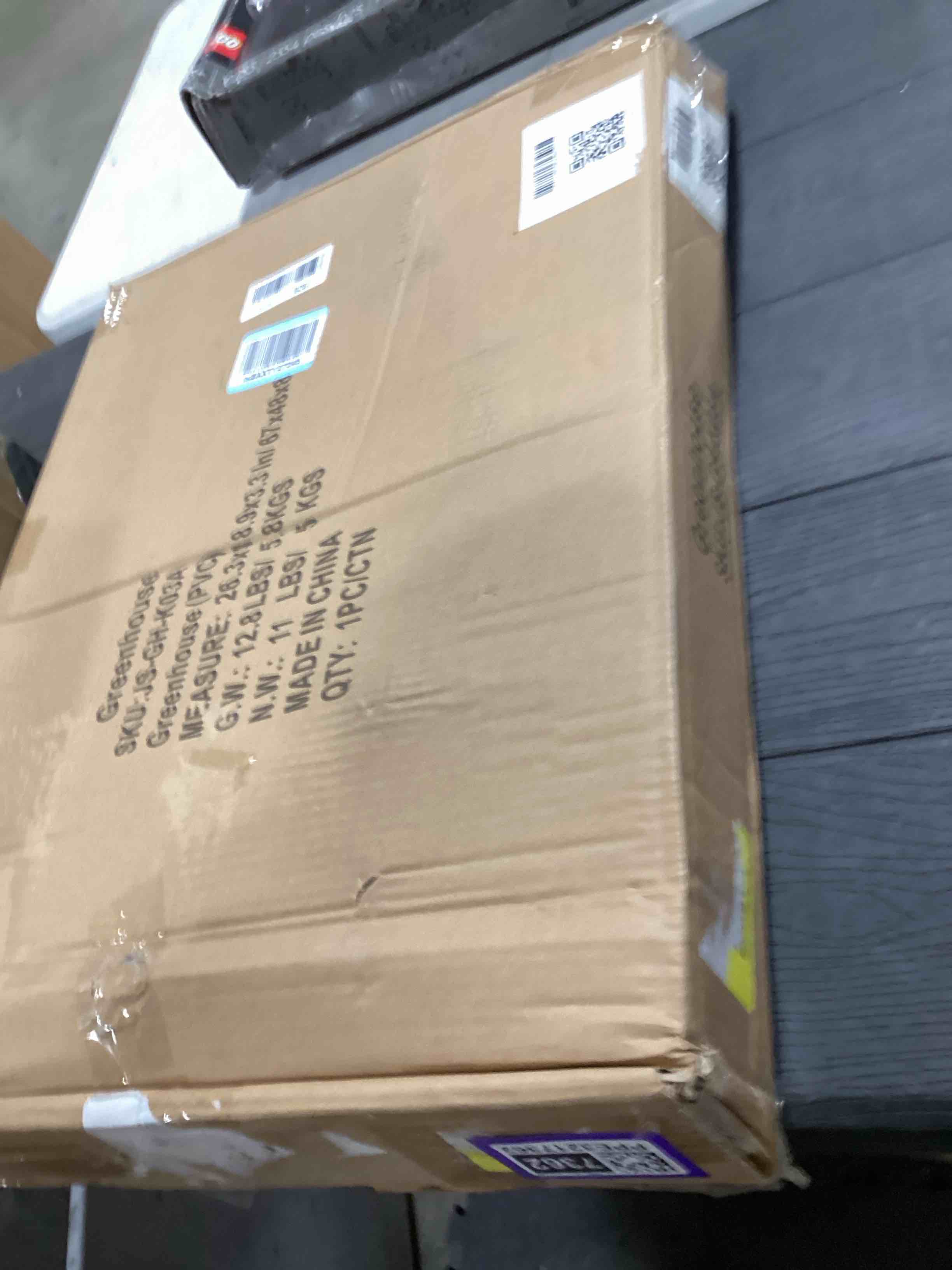 Condition photo showing Good Condition for Mini Greenhouse for Outdoor Indoor, 4 Tier Shelves Small Green House for Winter, Portable Greenhouses with PE-Coated Metal Frame Heavy Duty PVC Cover, Plant Rack Stand House 2.3x1.6x5.2ft Large - 27.2" x 19.3" x 61.8"