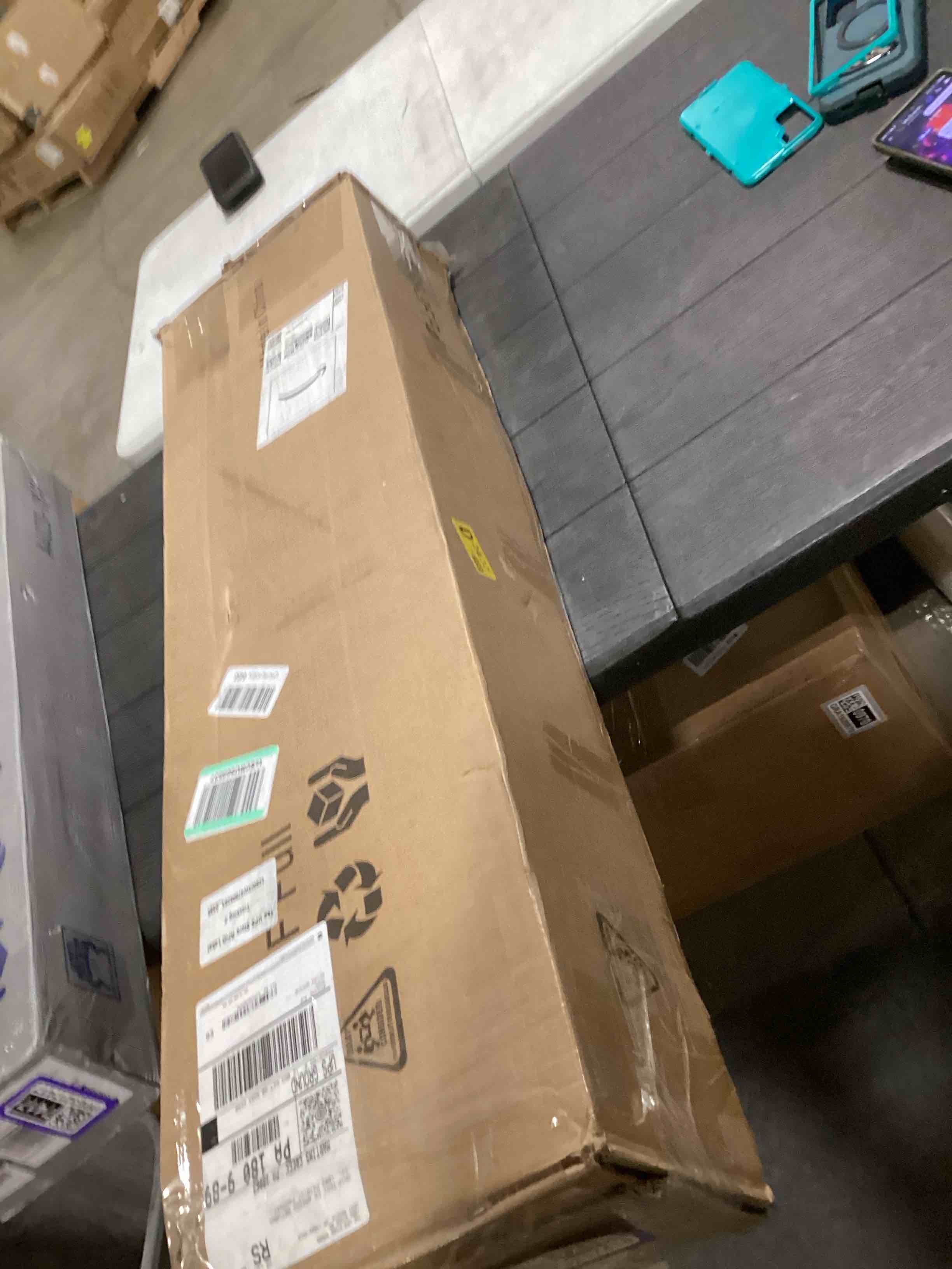 Condition photo showing As Is for EMODA 5 Inch Box Spring Full Size Bed Base, 3000 LBS Heavy Duty Metal Mattress Foundation with Fabric Cover, Easy Assembly, Black Full 5 Inch