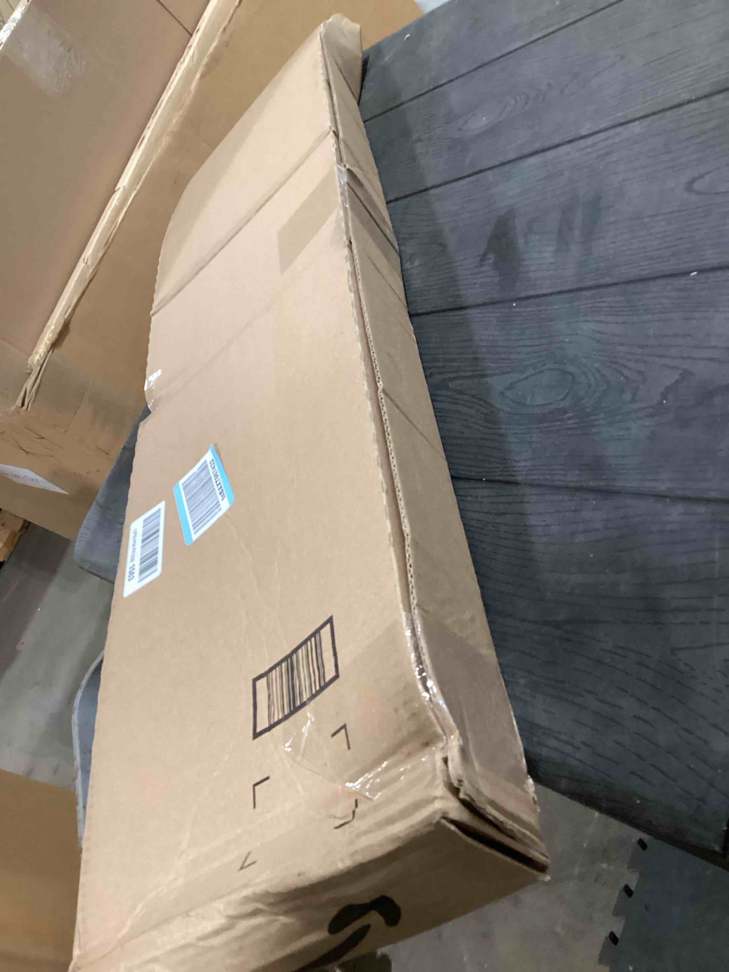 Condition photo showing As Is for PVC Slide-On Door Bottom | Adjustable Plastic Weatherstrip Door Bottom with Drip Cap | 3 Feet (36-Inch) | for 1 3/4” Doors | White | Fits Gaps 3/8” to 7/8” | Made in The USA