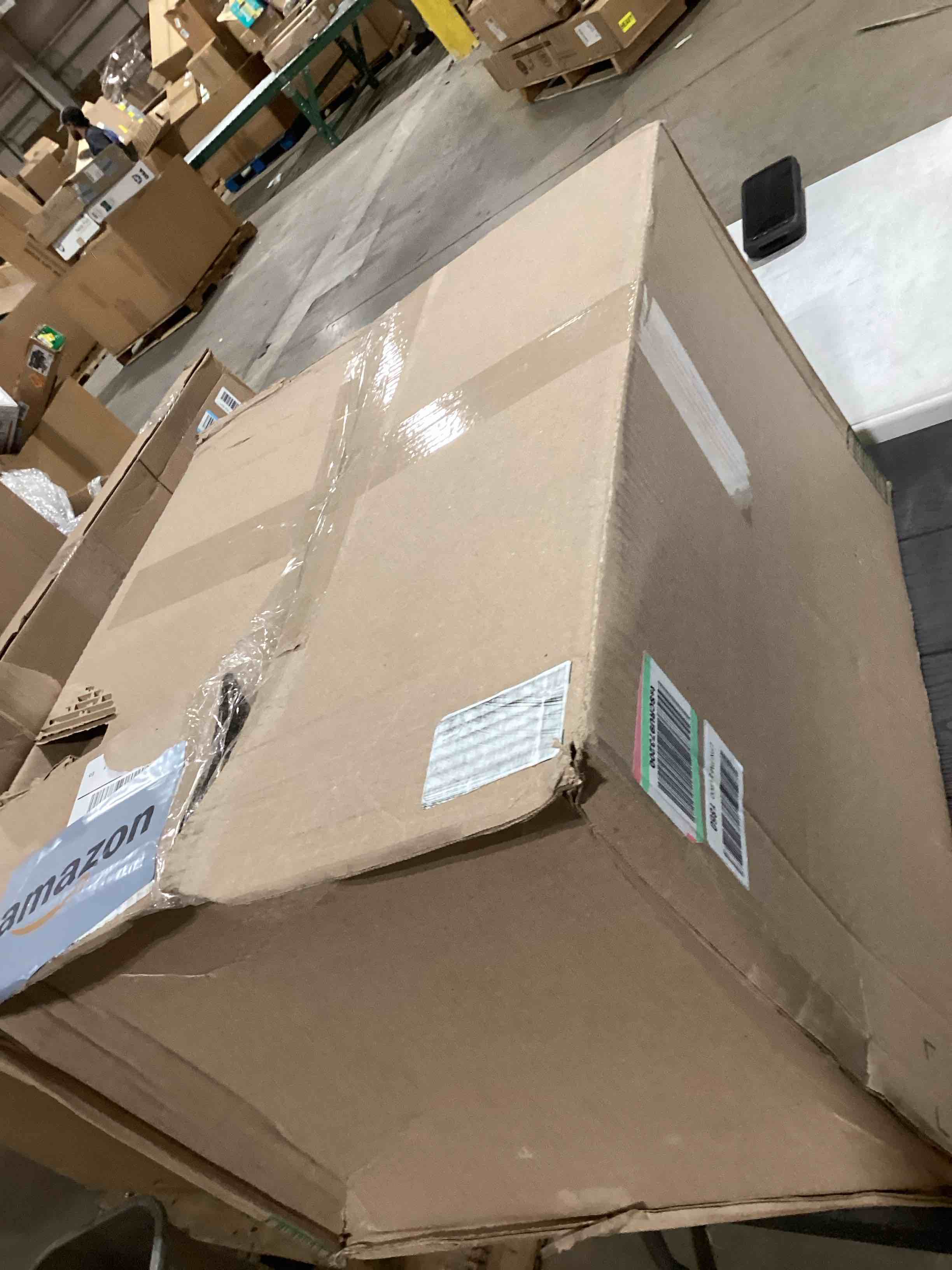 Condition photo showing As Is for Elite Gourmet ETO2530M Double French Door Countertop Toaster Oven, Bake, Broil, Toast, Keep Warm, Fits 12" pizza, 25L capacity, Stainless Steel & Black 6-Slice, 25L Stainless Steel and Black