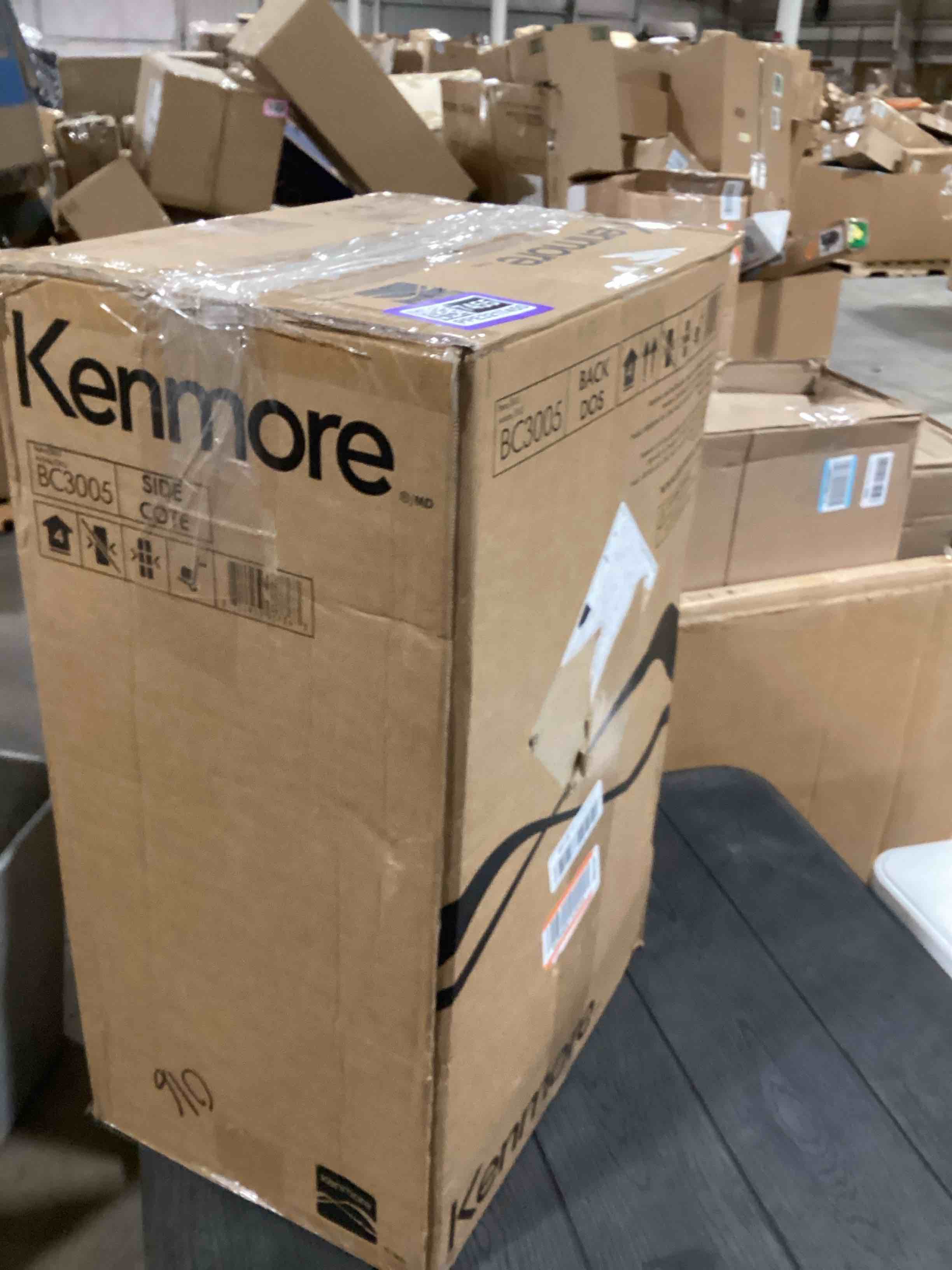 Condition photo showing As Is for Kenmore Pet Friendly Lightweight Bagged Canister Vacuum Cleaner with Extended Telescoping Wand  HEPA  2 Motors  Retractable Cord  and 4 Cleaning Tools  Blue