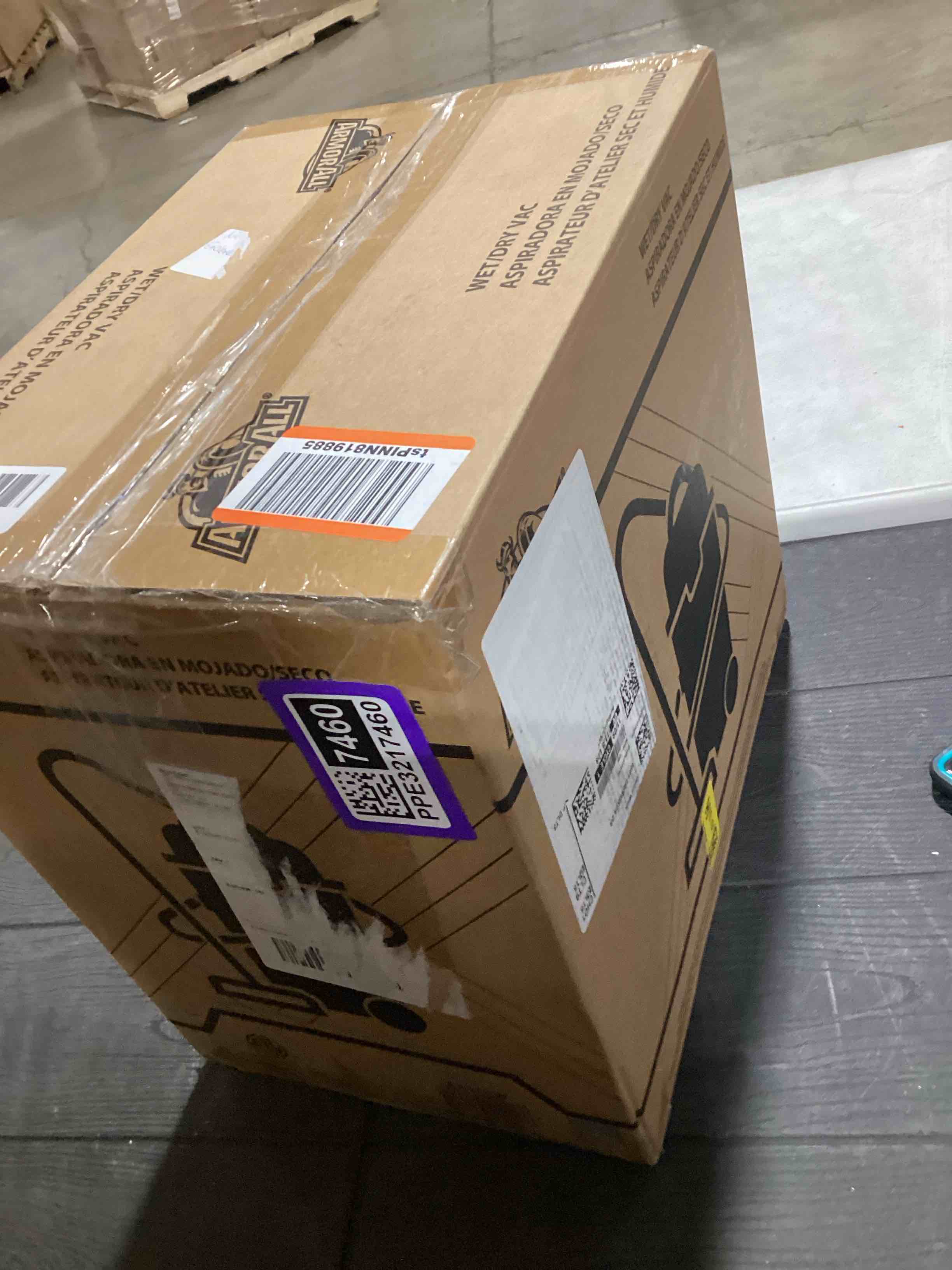 Condition photo showing As Is for Armor All AA255W Wet/Dry Utility Vac 2.5 Gallon, 2.5-Gallon,120 Volts (AC), Orange/Black Update 2.5 Gal