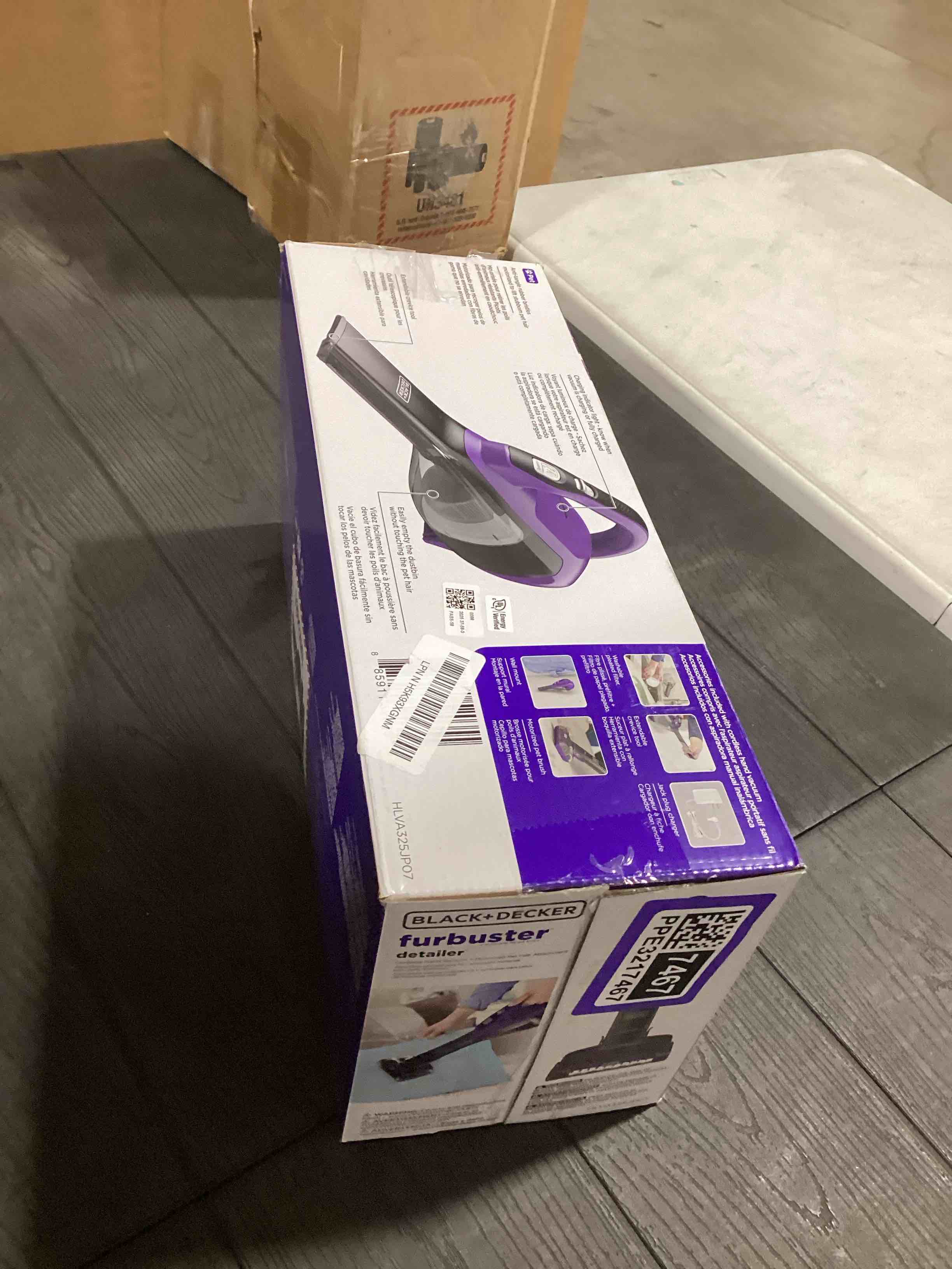 Condition photo showing As Is for BLACK+DECKER dustbuster furbuster AdvancedClean Cordless Pet Handheld Vacuum, Home and Car Vacuum (HLVA325JP07) Cordless_Pet_Vac