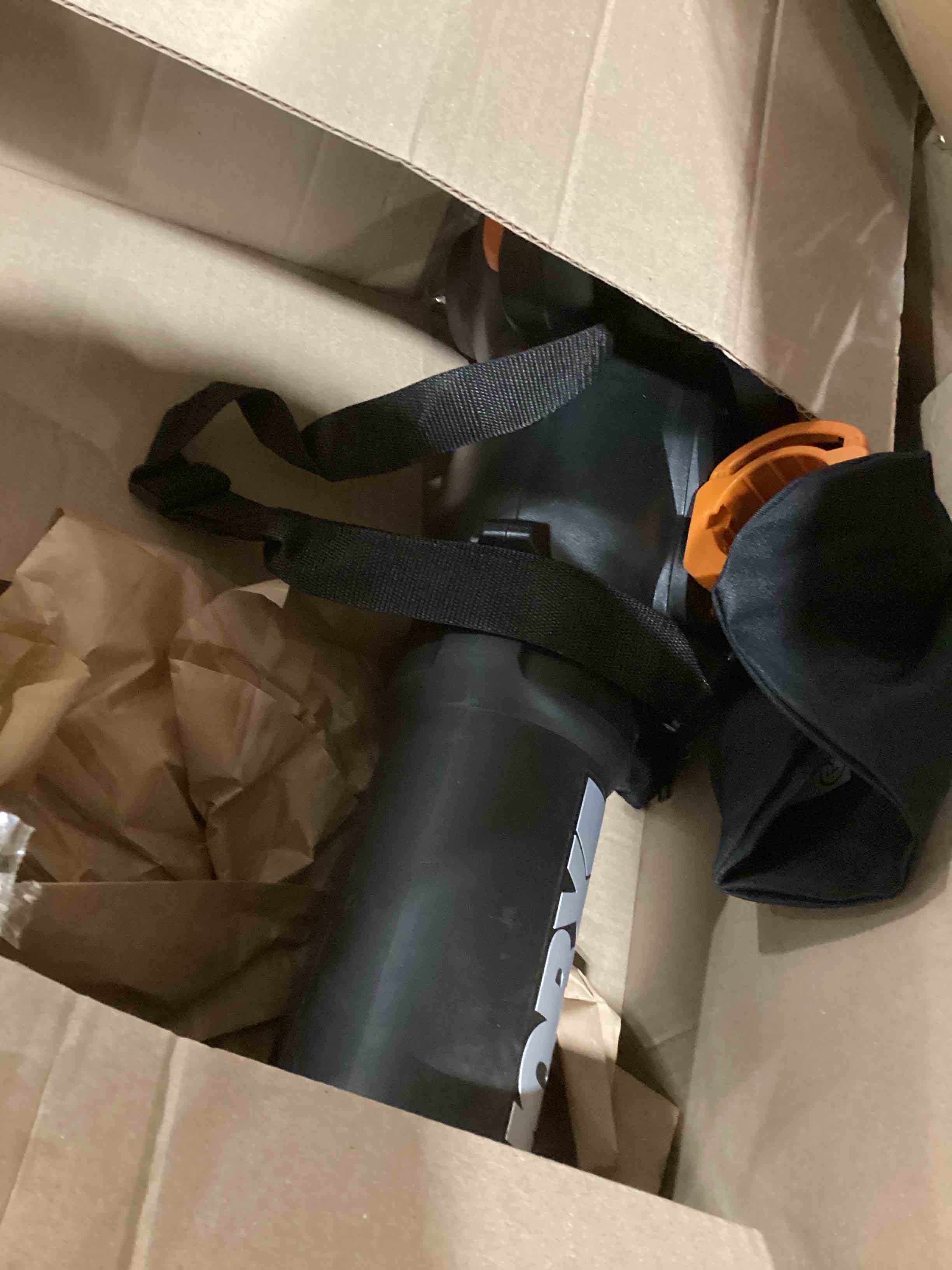 Condition photo showing As Is for WORX 12 Amp Trivac 3-in-1 Electric Leaf Blower/Mulcher/Yard Vacuum - WG512