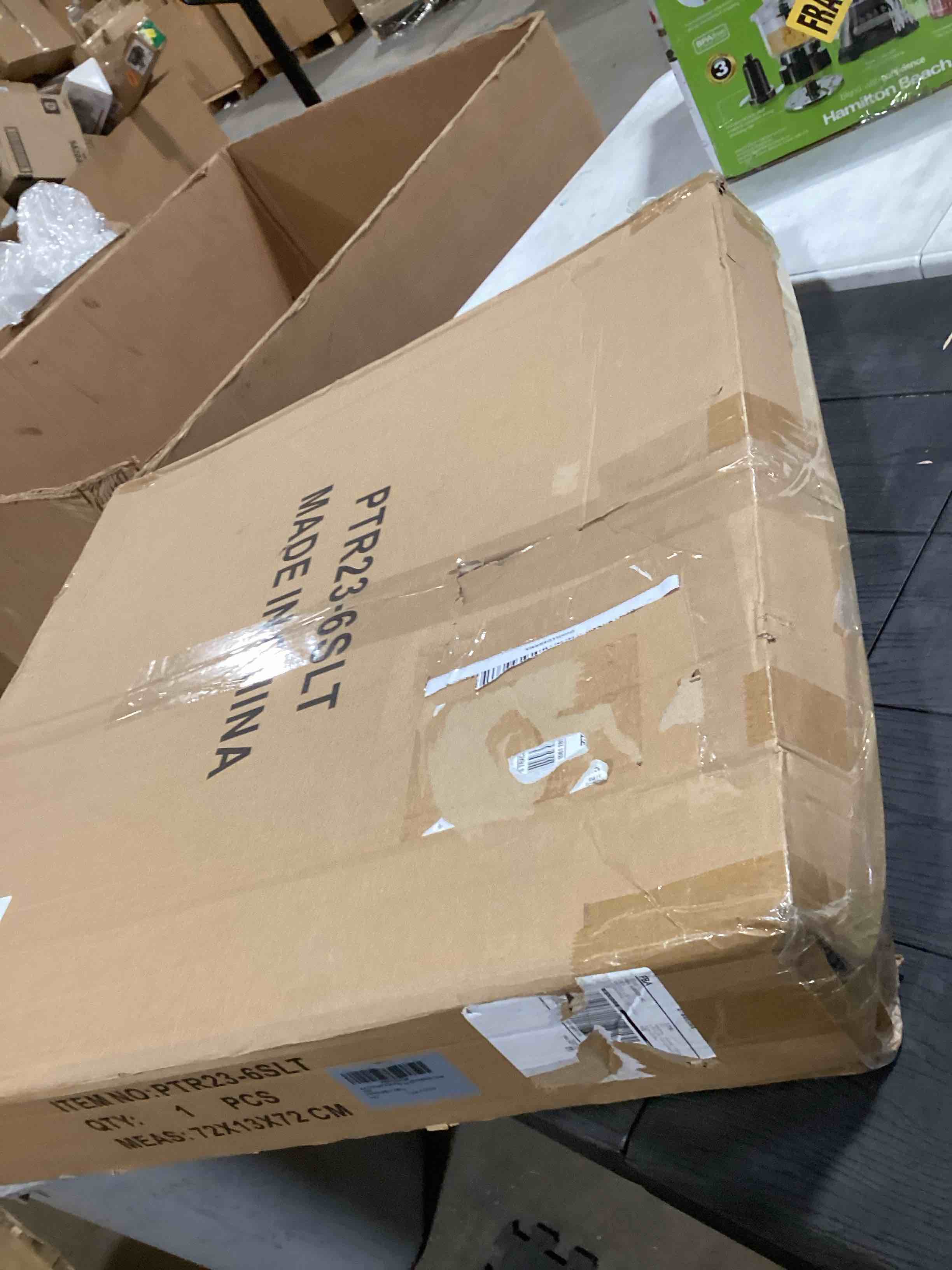 Condition photo showing Good Condition for 6.5 Ft Prelit Full Pop up Christmas Tree with Timer 8 Mode 200 Warm Lights, Ornaments, Red&Gold Ribbon, Flowers, Bows,UL Plug Powered, Fire-Resistant Collapsible Outdoor Indoor Holiday Party Decor 6.5 Ft Green Tree with Warm Lights