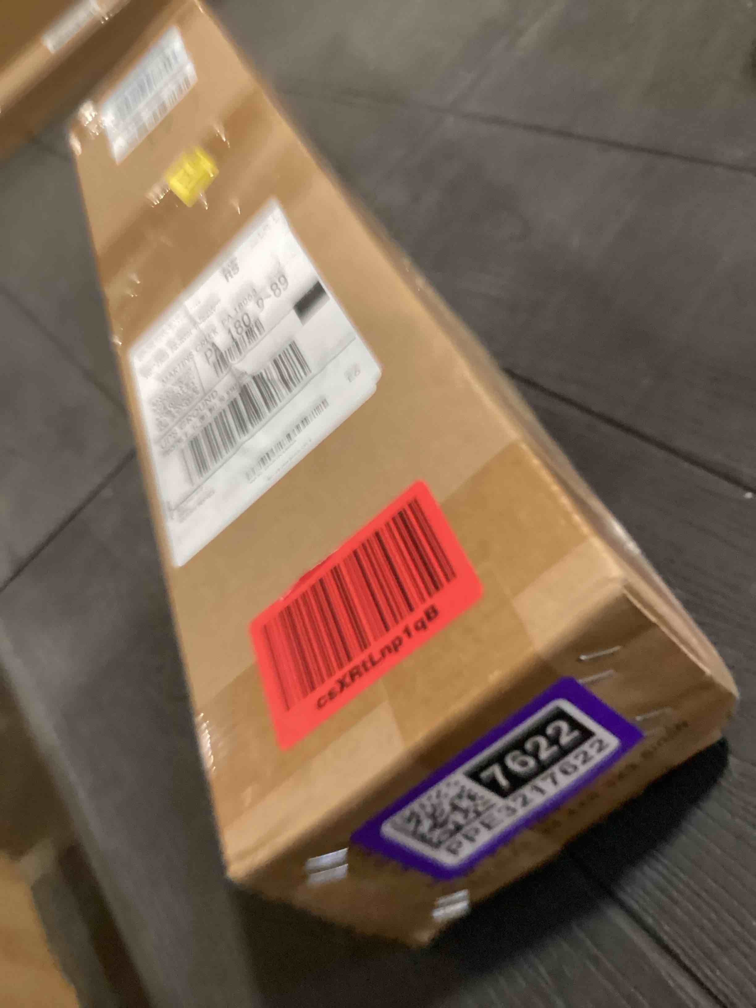 Condition photo showing Good Condition for RANTILA 4 Panel Indoor Foldable Dog Fence Freestanding Dog Gate for Stairs, Hallways, or Doorways for Small Dogs- 68 X 24 Inch, Black, Need Assembly