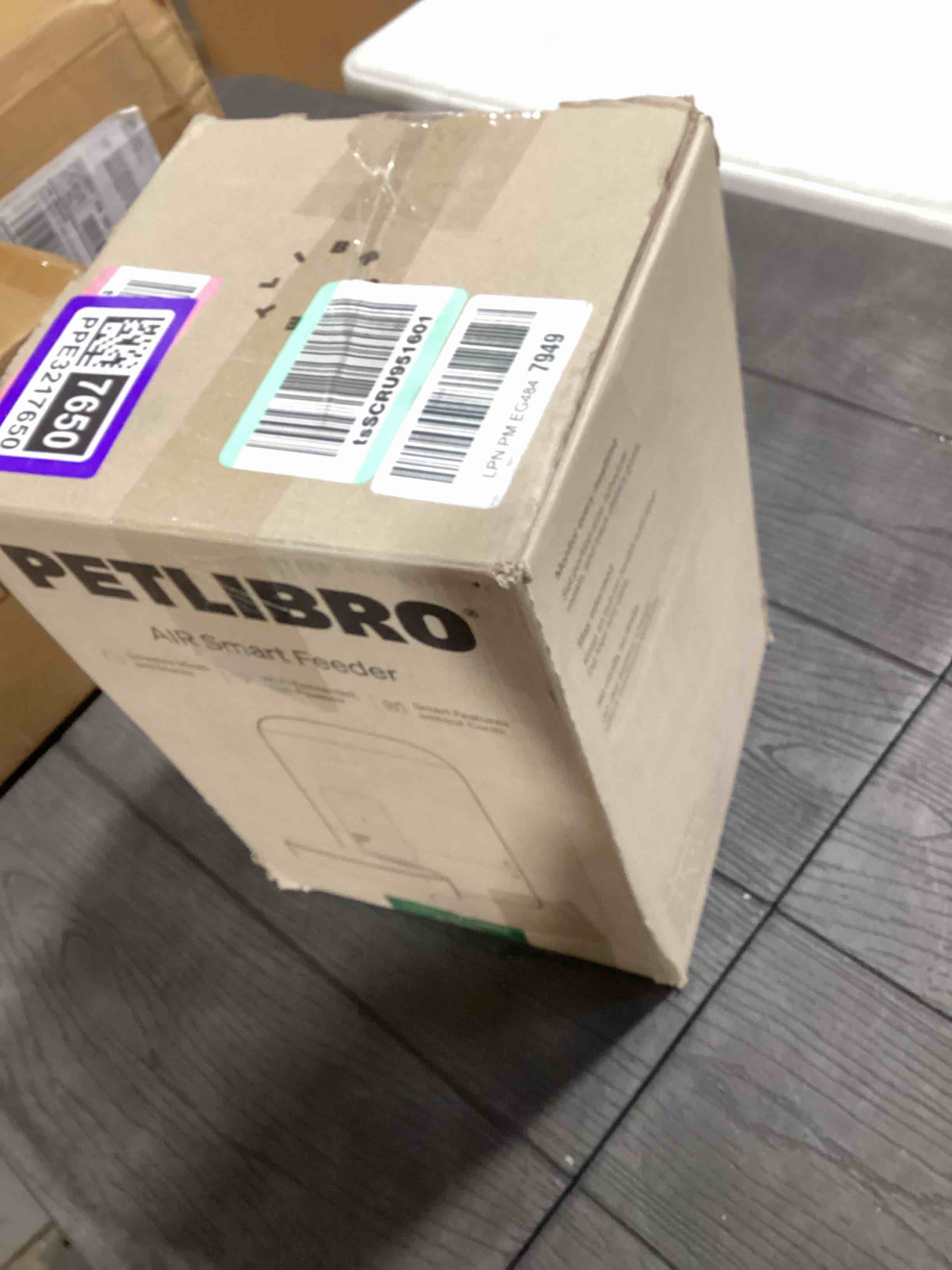 Condition photo showing As Is for PETLIBRO Automatic Cat Feeder, Wi-Fi Rechargeable Cats Food Dispenser Battery-Operated with 30-Day Life, AIR 2.4G Wi-Fi Timed Pet Feeder for Cats & Dogs, 2L Auto Cat Feeder, Black 2L-with WiFi Black