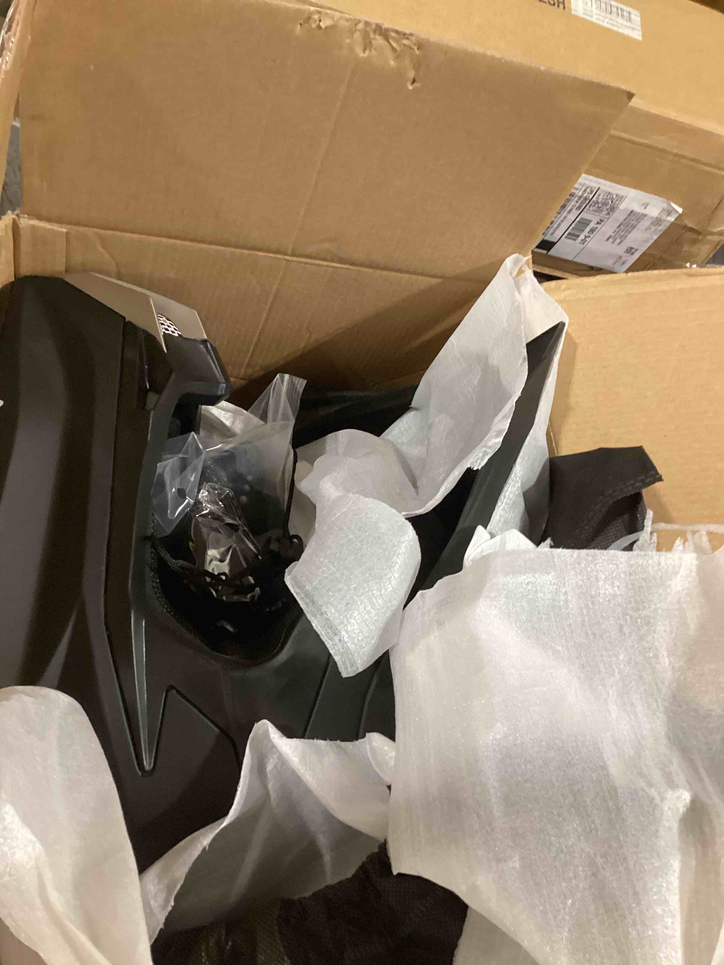 Condition photo showing Good Condition for Adult Motocross Dirt Bike Helmet with Goggle, Gloves & Mask - DOT/FMVSS-218 Off-Road Motorcycle & ATV Helmet with Adjustable Sun Visor Matte Black-188 X-Large