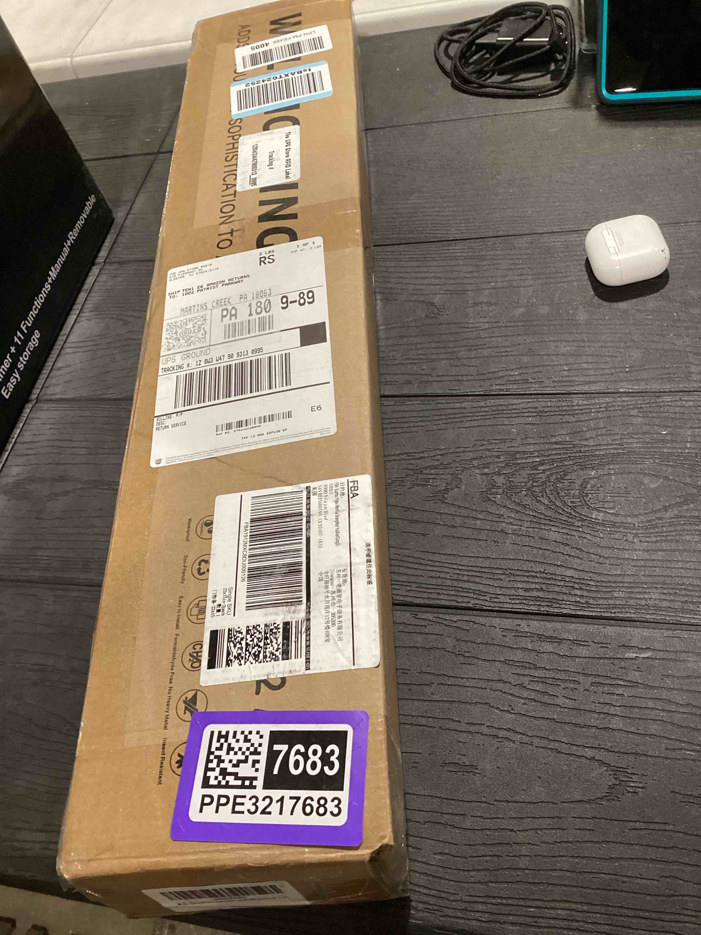 Condition photo showing Good Condition for Set Peel and Stick Door Moulding kit, Self-Adhesive PreAssembled Door Panel Trim for Wall Mirror Window FrameDecor (Top 22"x48" Bottom 22"x 15")
