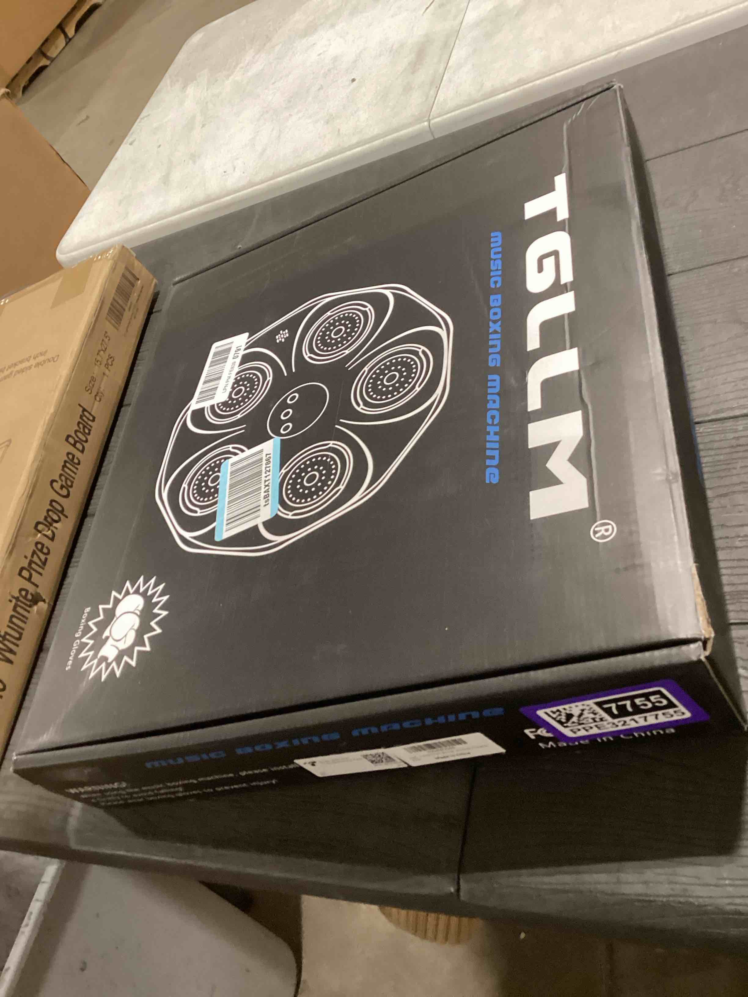 Condition photo showing Good Condition for Music Boxing Machine, Interactive Punching Trainer with Boxing Gloves, Large Size Wall Mounted Electronic Boxing Target for Kids, 9 Modes & 9 Speeds