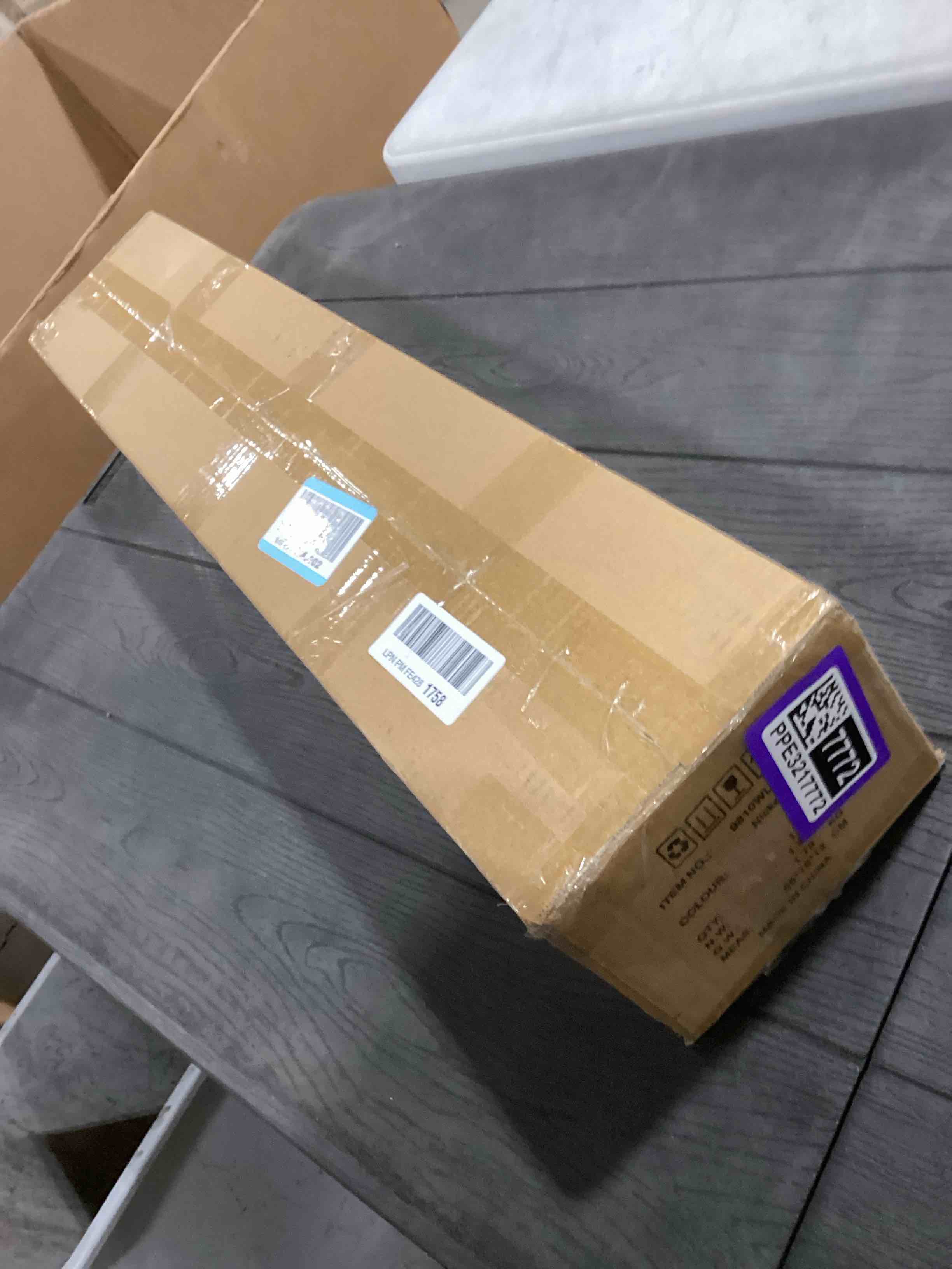 Condition photo showing As Is for Modern Wall Sconce 30 Ihch Gold Bathroom Sconces LED Wall Lighting Fixtures with Acrylic Shade Hardwired Long Vanity Lights Over Mirror for Bedroom Living Room Hallway Gold 30.5 Inch-1 Pack