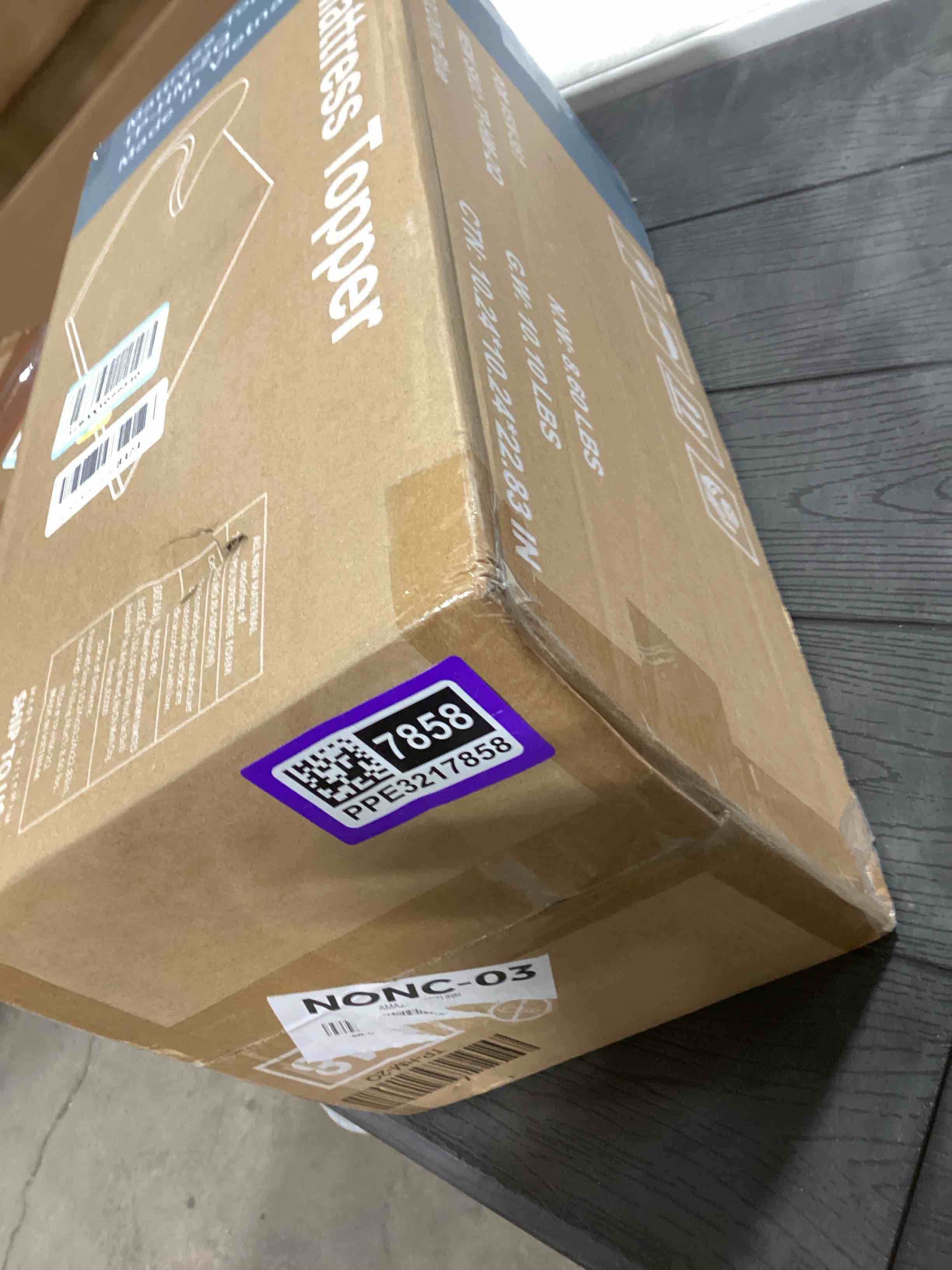 Condition photo showing Good Condition for 2 Inch Mattress Topper Queen, Gel Memory Foam Infused Bed Toppers, Ventilated Soft Mattress Pads for Pressure Relief, CertiPUR-US Certified, Blue 2 Inch Queen