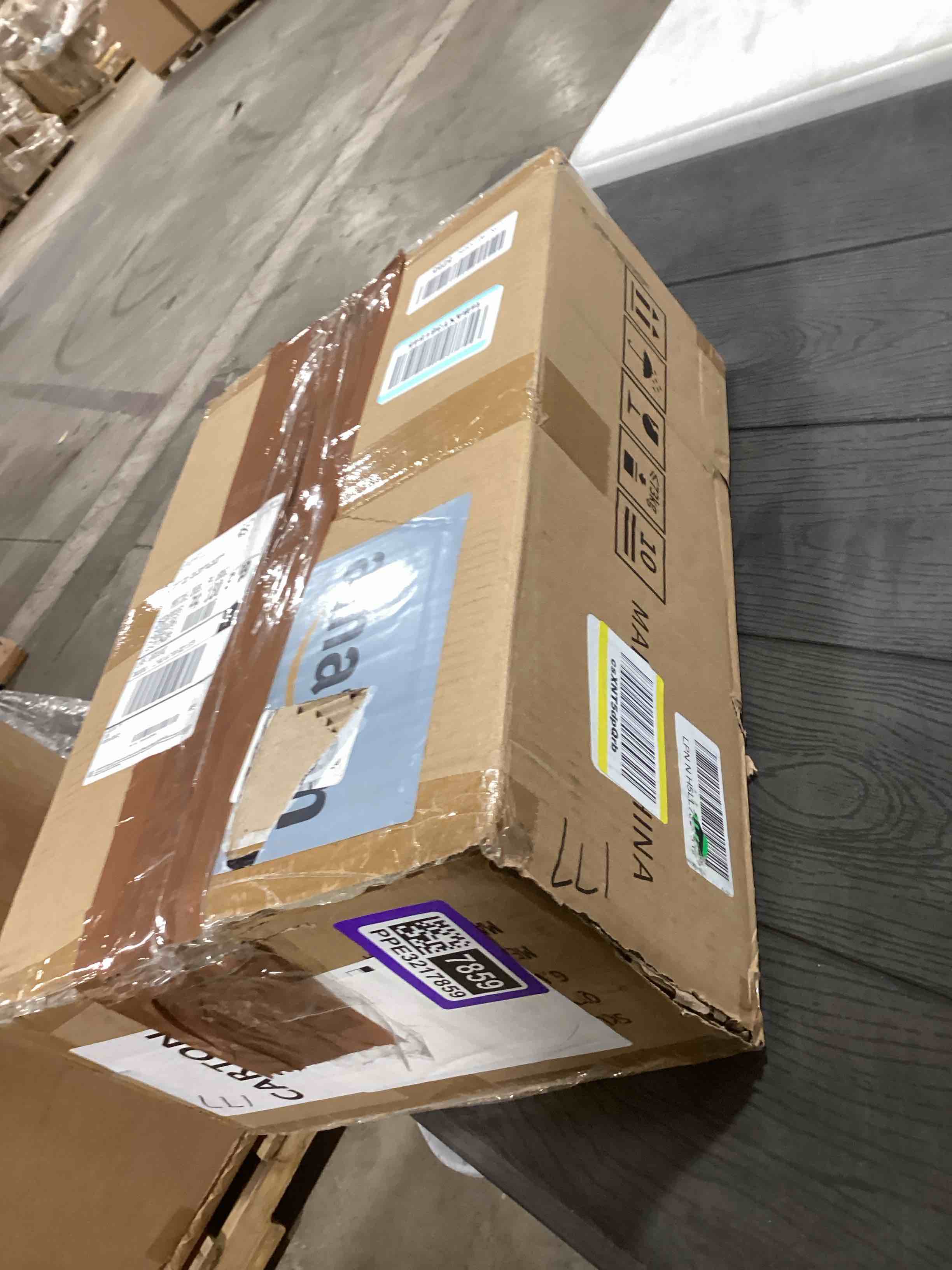 Condition photo showing As Is for YITAHOME XL 24 Pack Shoe Box Fit Up to US Size 15, Stackable Shoe Storage Bins, Shoe Rack Organizer Boxes, Plastic Shoe Drawers Sneaker Containers (XL, Black) Black 14.1"L x 10.9"W x 8.2"H 24 PCS