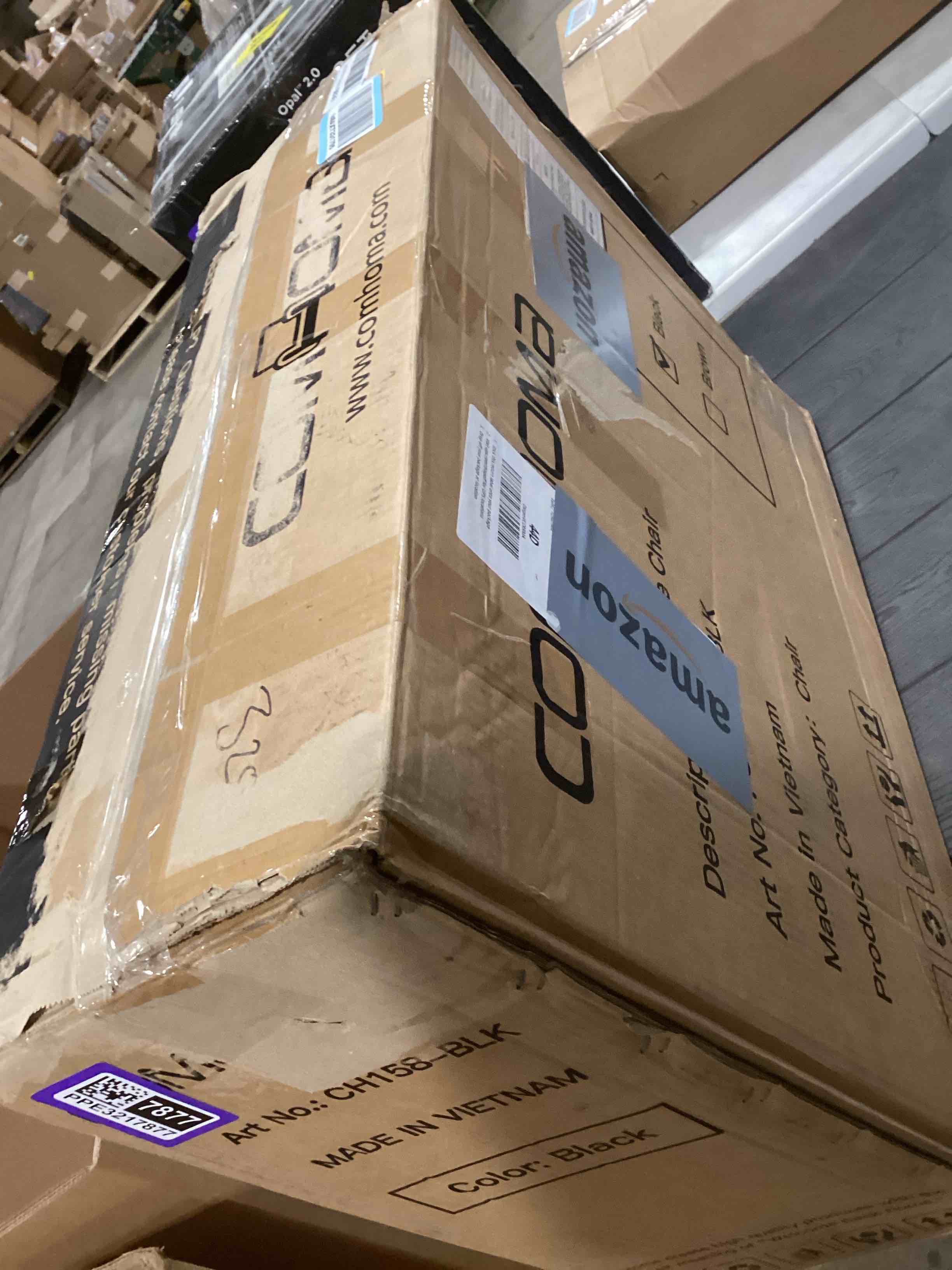 Condition photo showing Good Condition for COMHOMA Ergonomic Office Chair Home Office Desk Chairs Comfy Back Support PU Leather Executive Office Chair with Wheels Headrest Padded Armrests Height Adjustable Tilt Swivel Rolling Reclining Seat