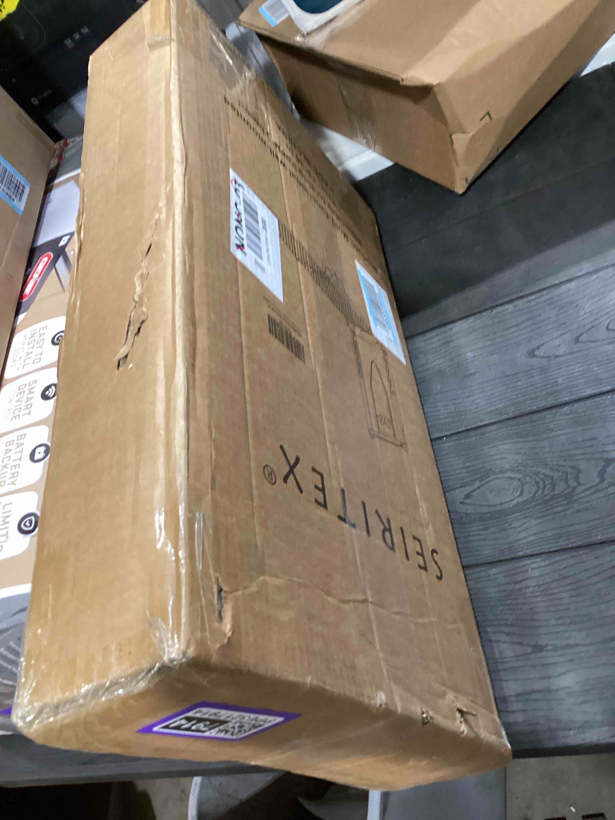 Condition photo showing Good Condition for SIMILAR TO…Wall Mounted Ironing Board Adjustable Height, 36 x 12 Inch Fold Away Iron Board Wall Mount Space-Saving Ironing Board with Removable Heat Resistant Cover for Small Spaces Home Laundry Room Gary