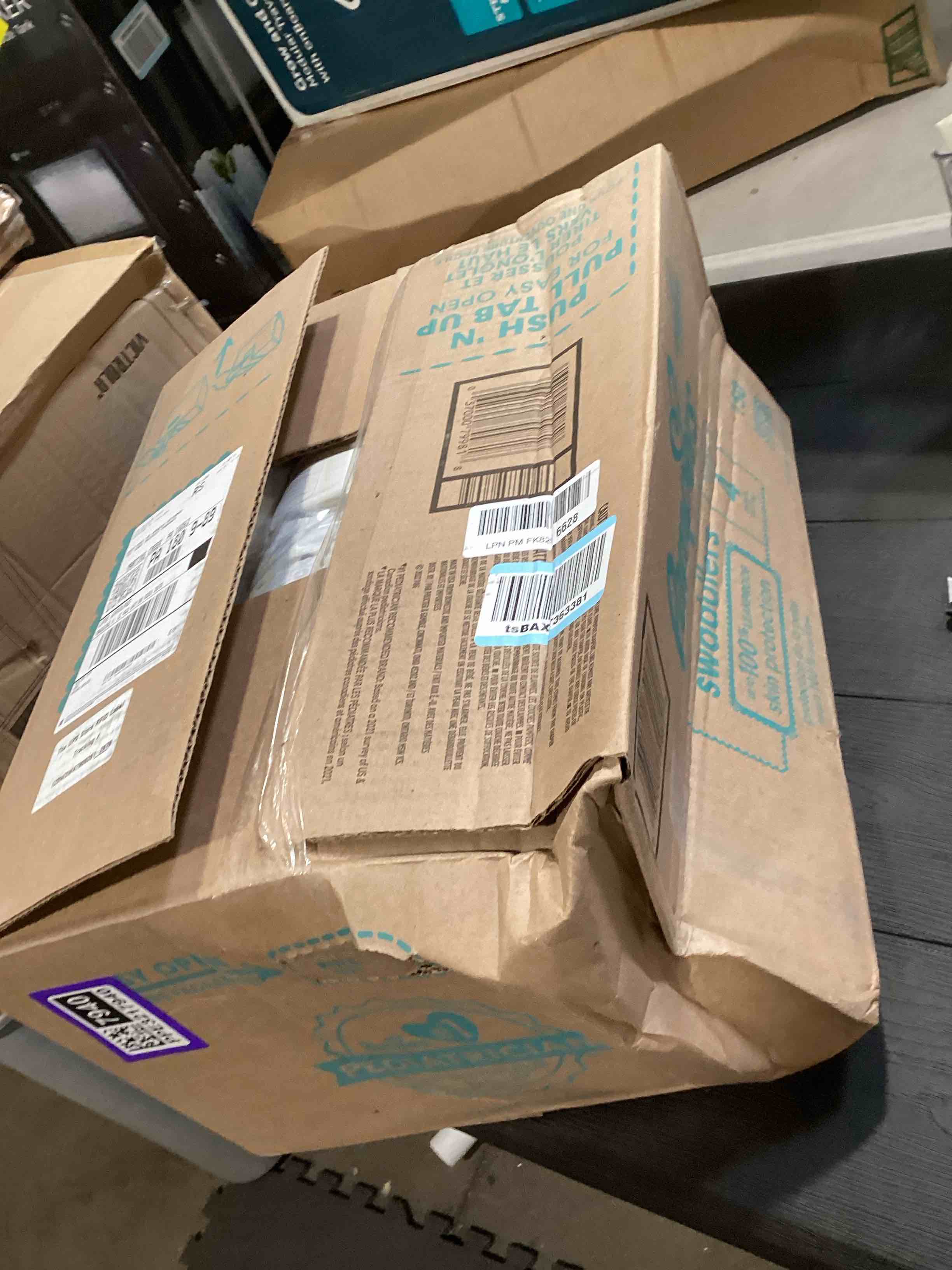 Condition photo showing Good Condition for Pampers Swaddlers Diapers, Size 4 (15-34 lbs), 150 Count, Absorbent, Keeps Baby Dry and Comfortable, Skin Safe Disposable Baby Diaper (Packaging May Vary) Size 4 150