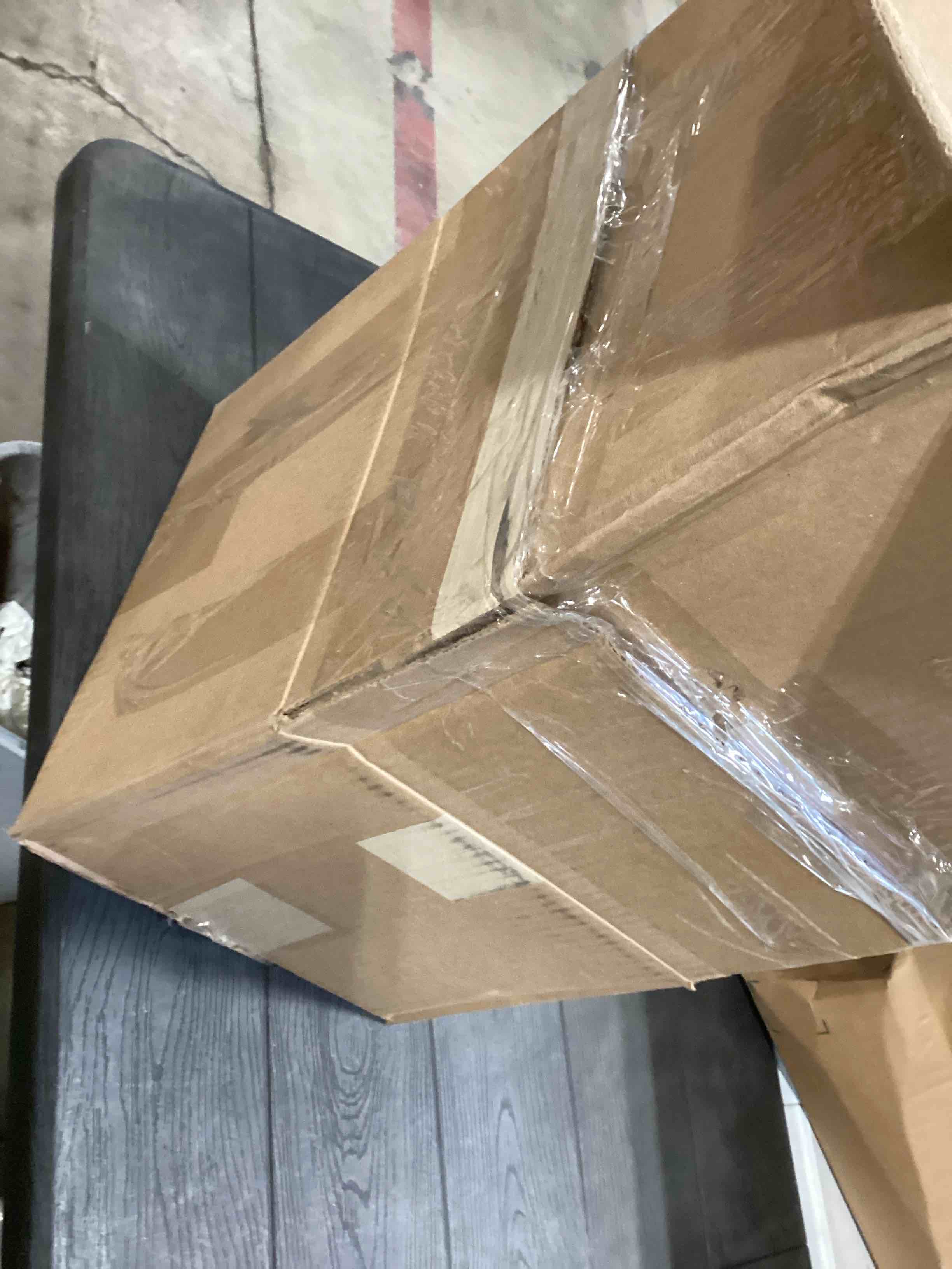 Condition photo showing Good Condition for ZEEBABA Baby Playpen with Mat, 47x47inch Playpen for Babies and Toddlers, Small Baby Play Pens, Play Yard for Infants with 47" Play Mat, Playard with Gate grey +mat 47*47 in