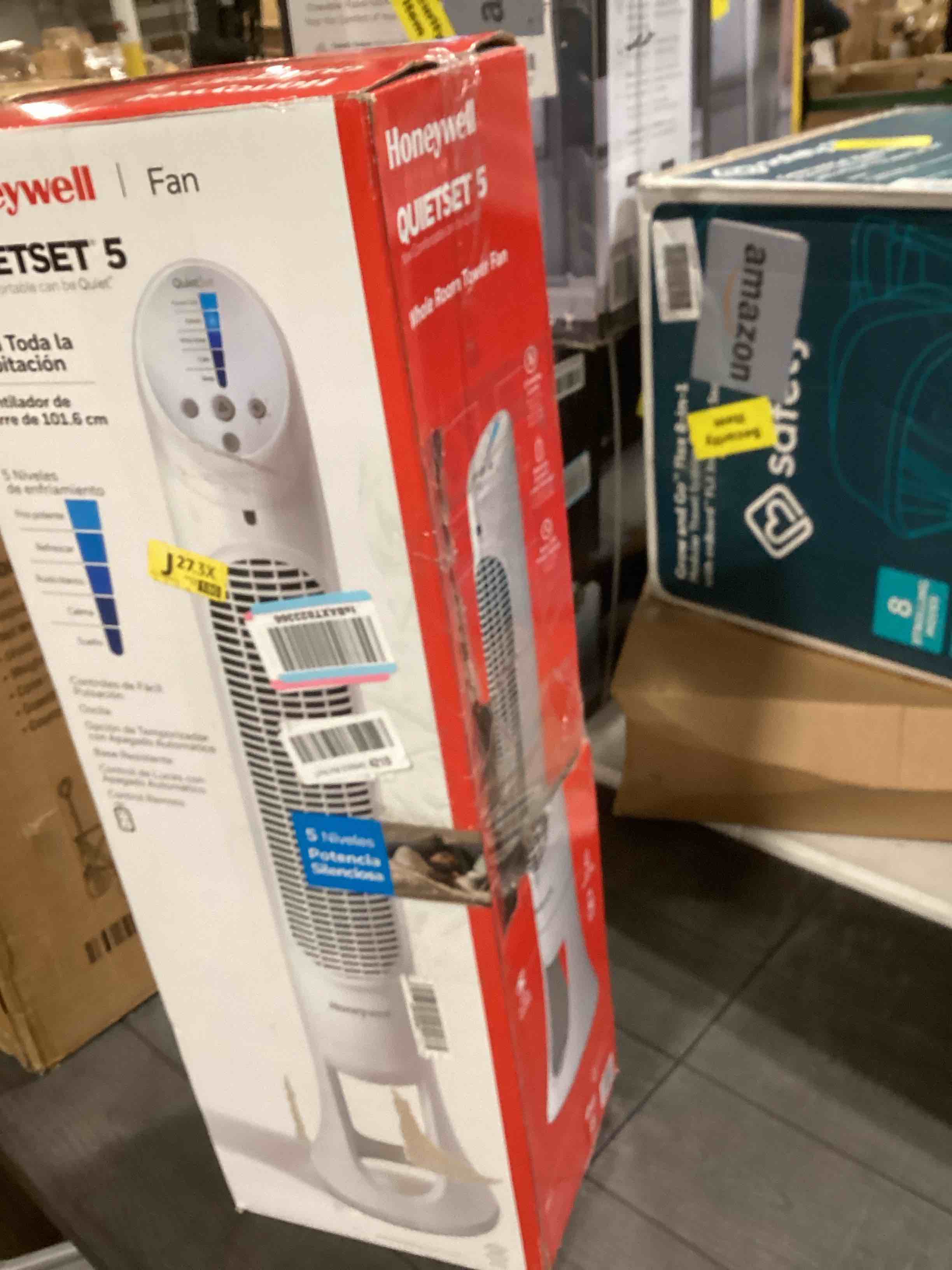 Condition photo showing As Is for Honeywell HYF260 Quiet Set Whole Room Tower Fan, White
