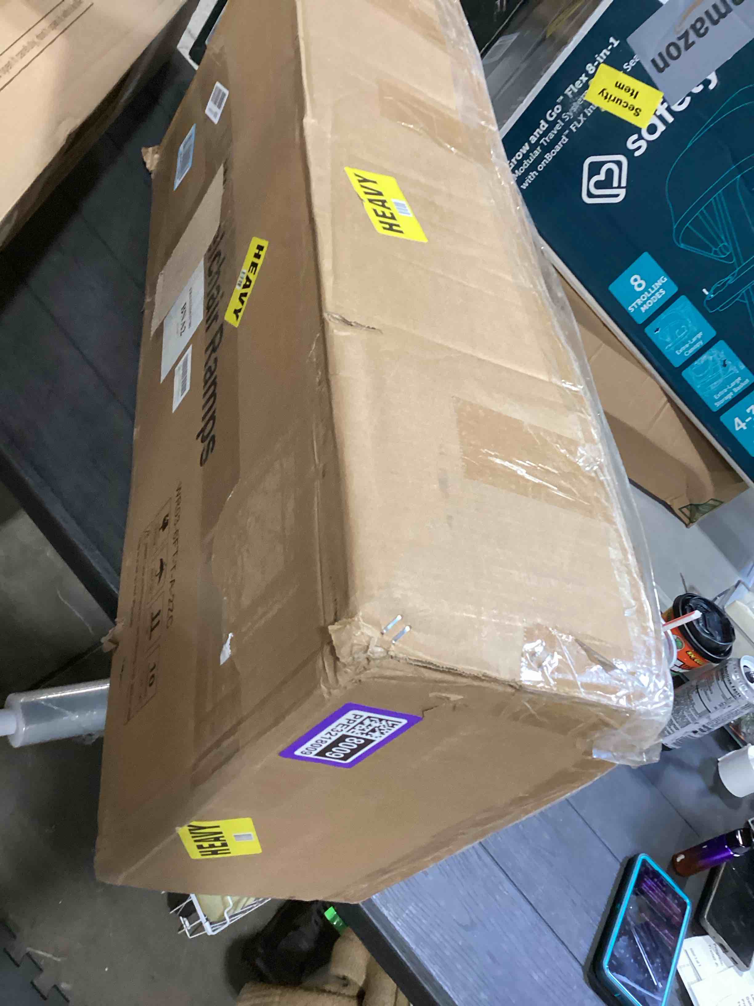 Condition photo showing Good Condition for Portable Wheelchair Ramp 6FT, Handicap Ramp with Stabilizing Legs & Non-Slip Surface, 800LBS Capacity, Aluminum Folding Wheelchair Ramps for Home Steps, Entry, Walkers, Doorways, Threshold Ramp 6FT-Usable height 6-18 inch