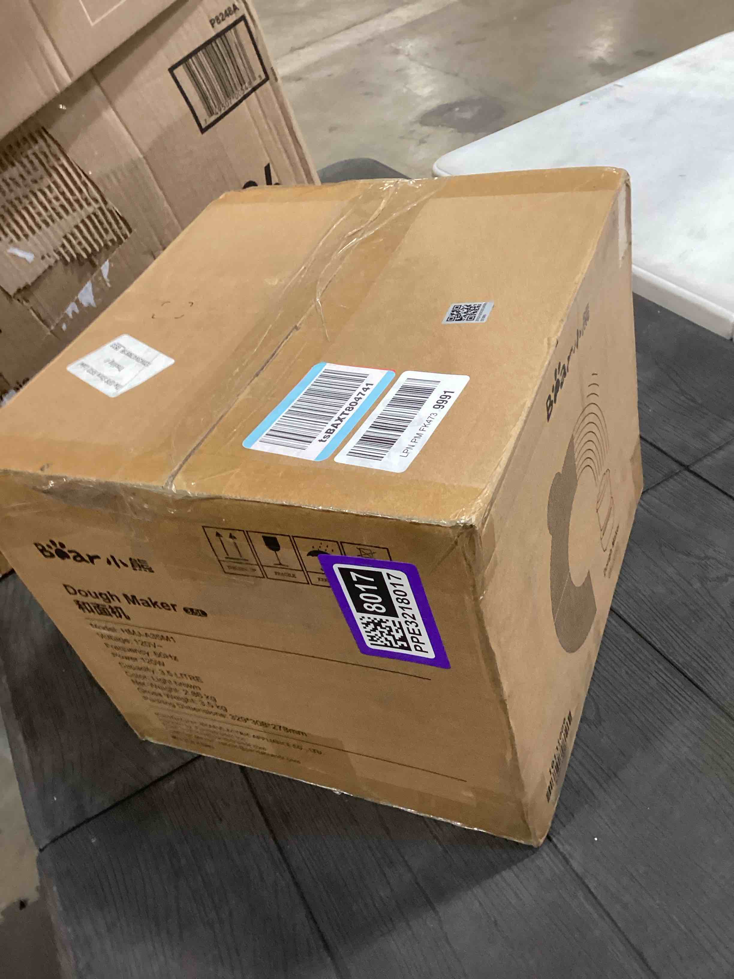 Condition photo showing As Is for Bear 3.7-Quart Electric Dough Maker with Fermentation Function, Crafted with 304 Stainless Steel for Pizza & Bread Dough, HMJ - A35M1