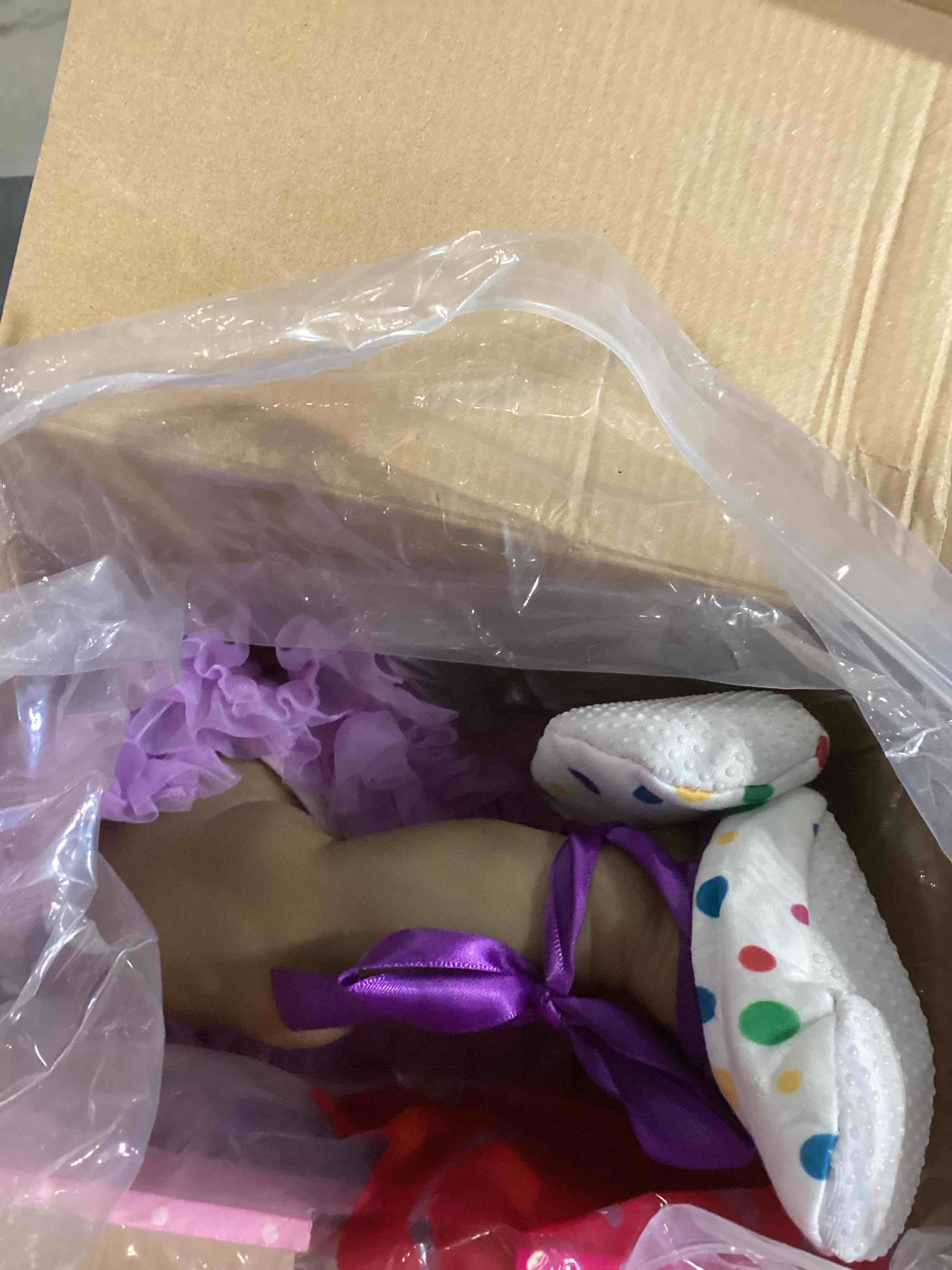 Condition photo showing Good Condition for HOOMAI Lifelike Reborn Baby Dolls with Soft Body African American Realistic Girl Doll 22.8 Inch Best Birthday Gift Set Aria