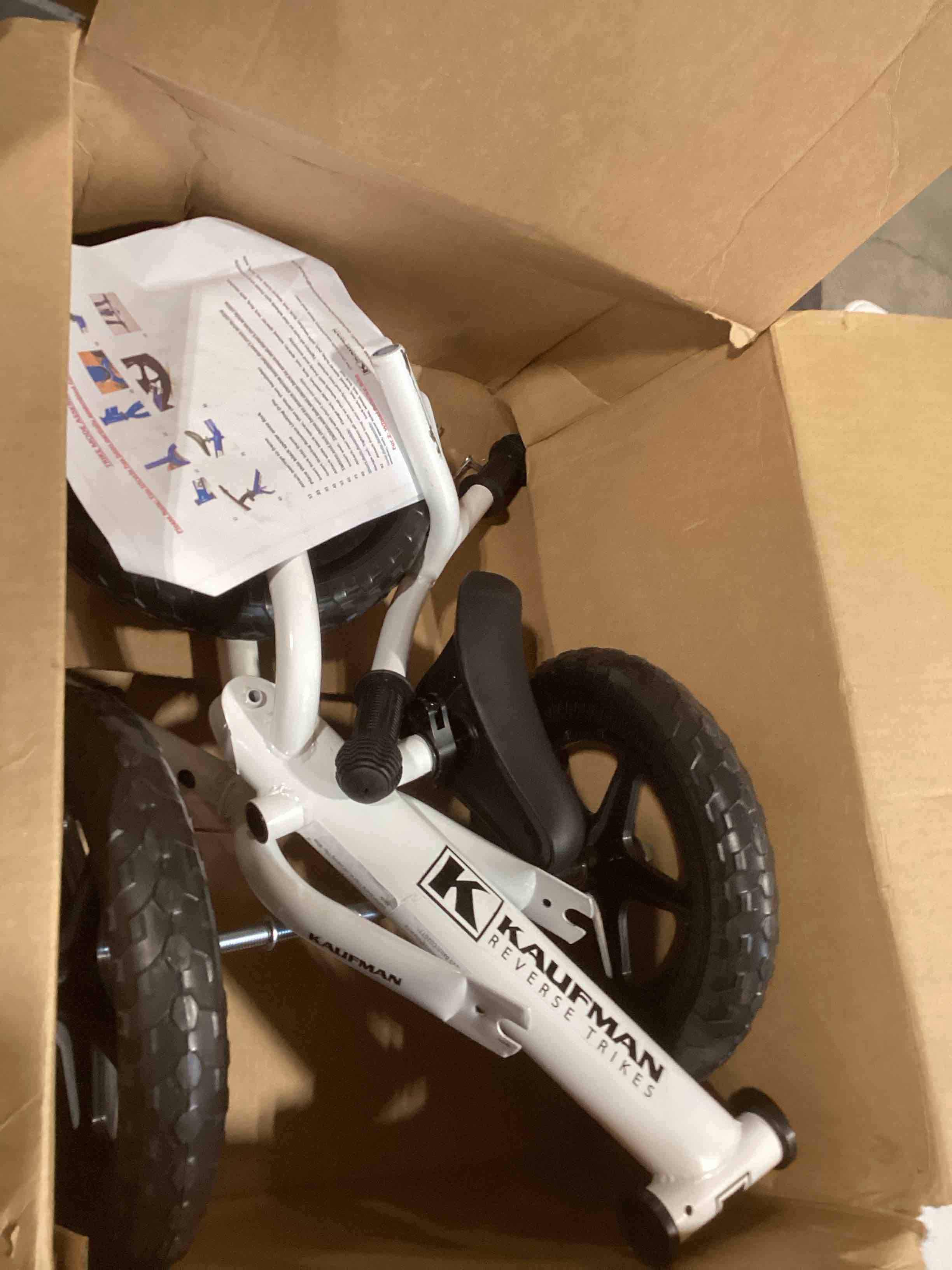 Condition photo showing As Is for with No Pedals for Kids 1-3 Years Old - 2 in 1 Toddler Tricycle and Balance Bike - Indoor and Outdoor Learning Trike