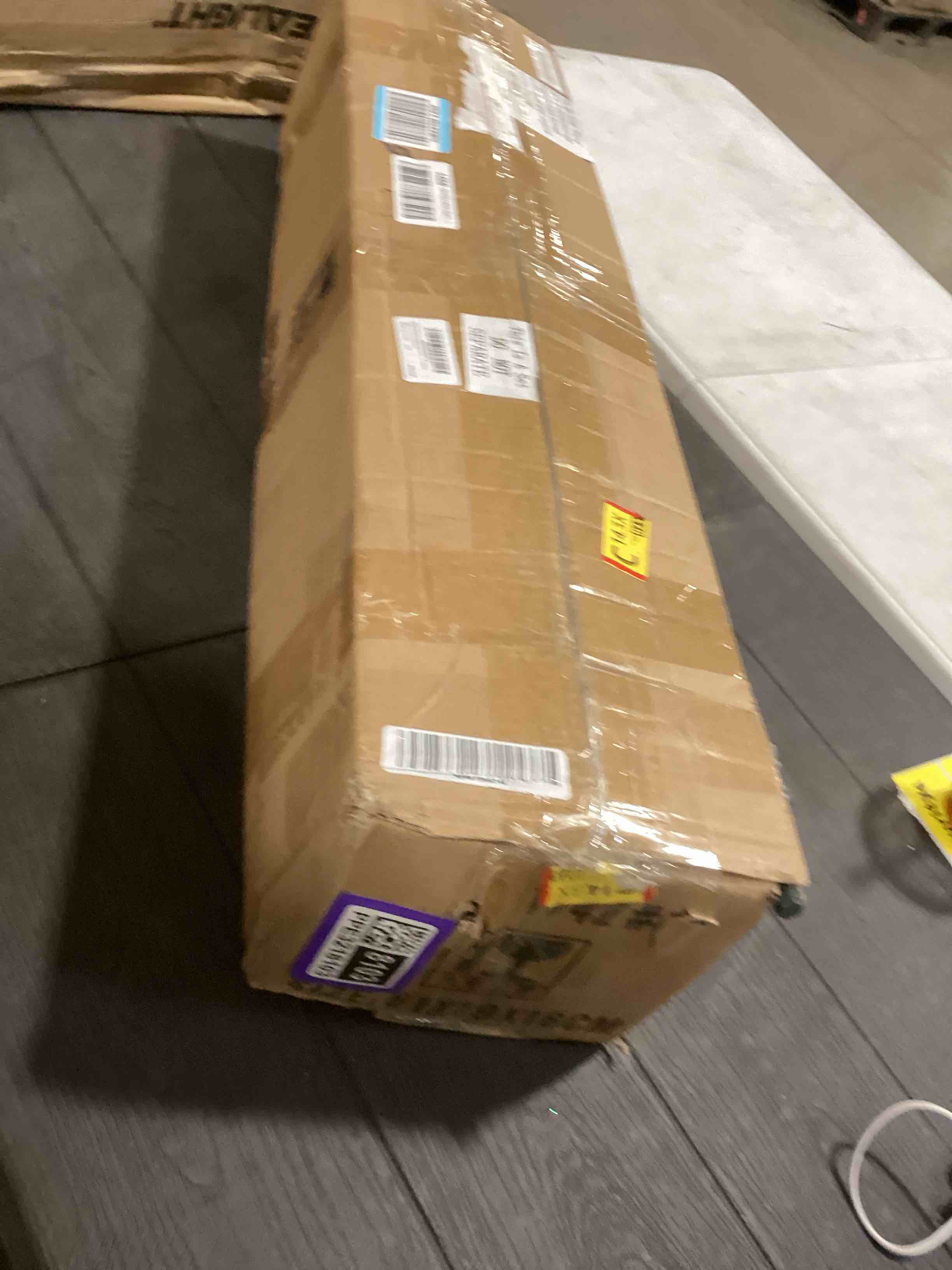 Condition photo showing Good Condition for Set of 3 Potted Christmas Tree 5ft/4ft/3ft Slim Pencil Christmas Tree with Metal Buckets Artificial Xmas Trees for Porch, Front Door, Entryway, Holiday Party Decoration(Green)