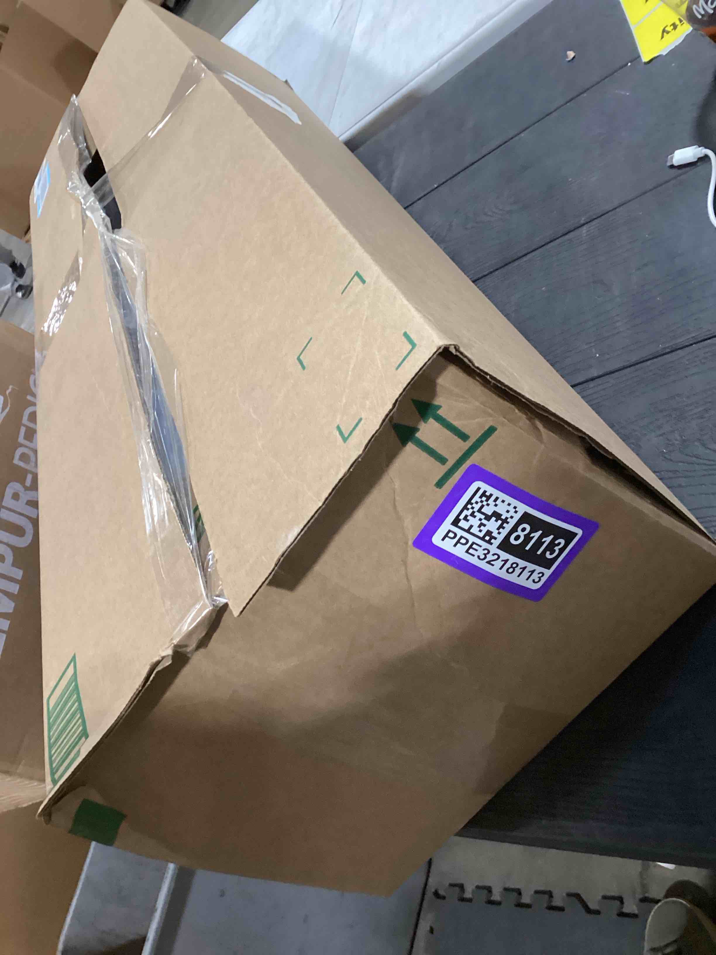 Condition photo showing Good Condition for Yoga Mat High Density Exercise Mat, 76"x32"x0.27"Thick Wide & Large Yoga Mat for Women Men, Professional POE Workout Mat for Yoga, Pilates, Fitness & Stretching Olive Green