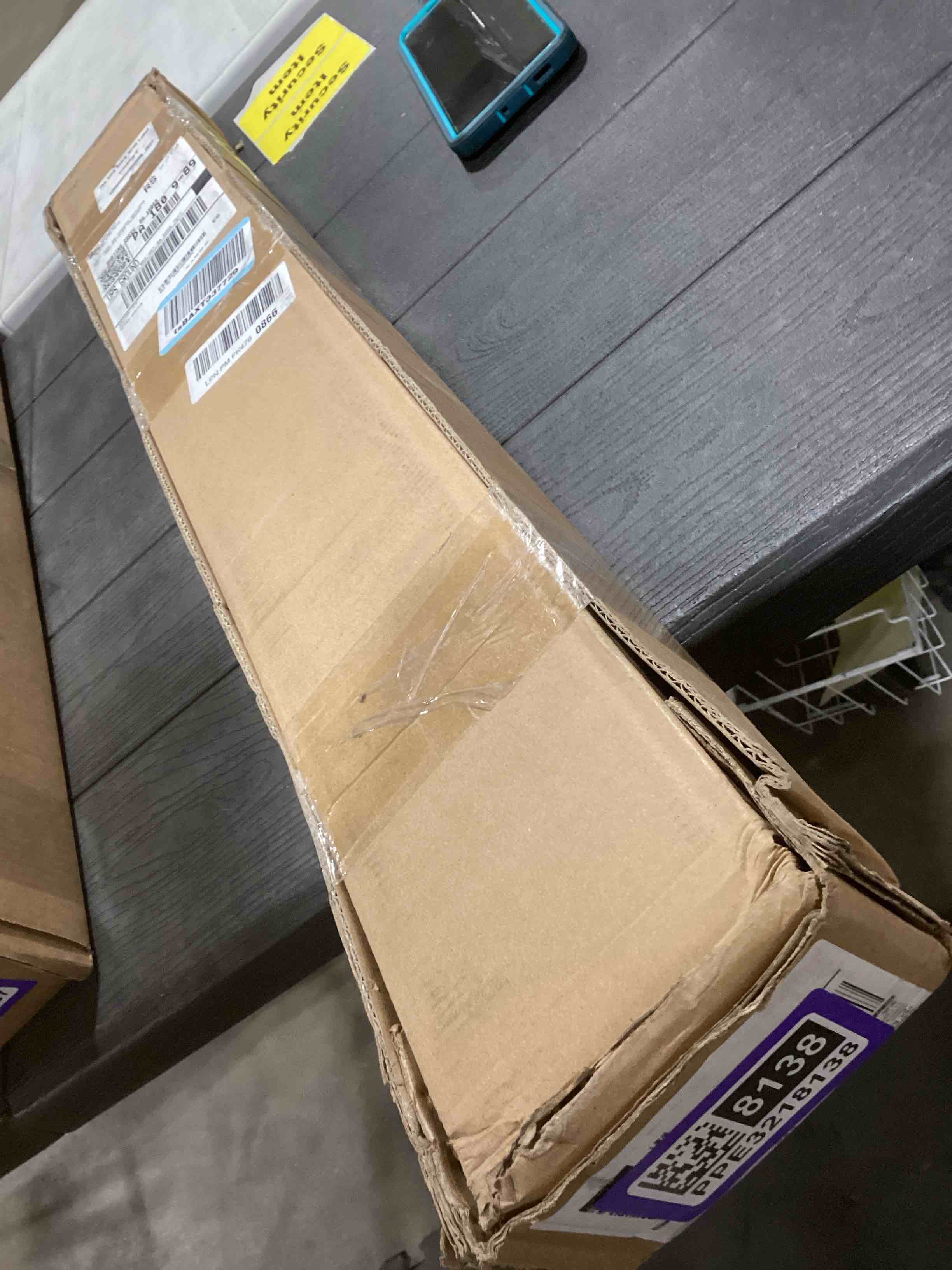 Condition photo showing Good Condition for 32" Concealed Sliding Barn Door Hardware Kit with Soft Close Mechanism for 24in Passage Opening, Hidden Sliding Door Hardware, Trackless Rail, Wall Mount for Interior Wooden Doors (NO Door) 32'' Hardware Kit