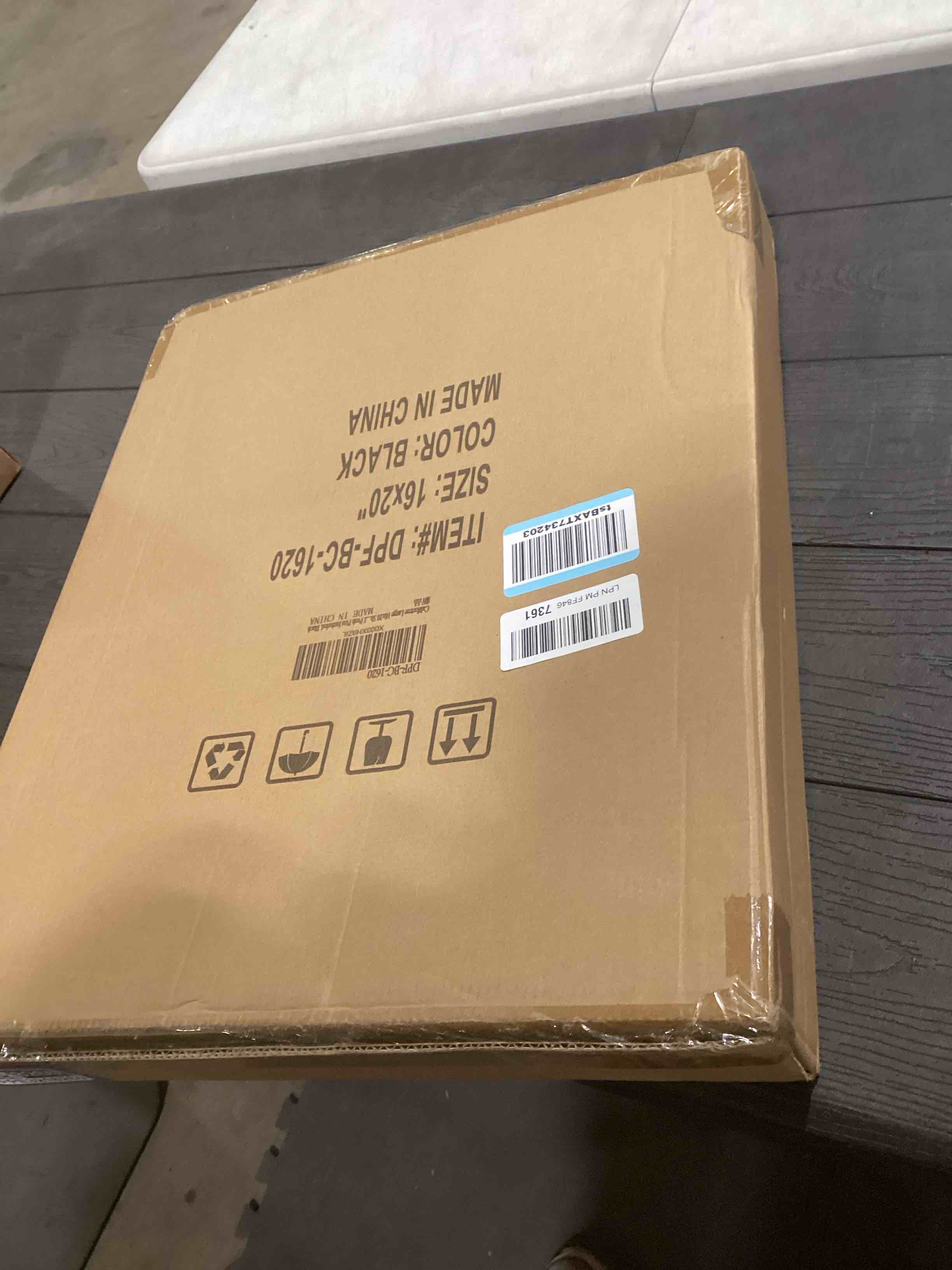 Condition photo showing Good Condition for Califortree Large 16x20 Shadow Box Frame with Soft Linen Back - Jersey Frame Memory Display Case, 12 Push Pins Included, Black