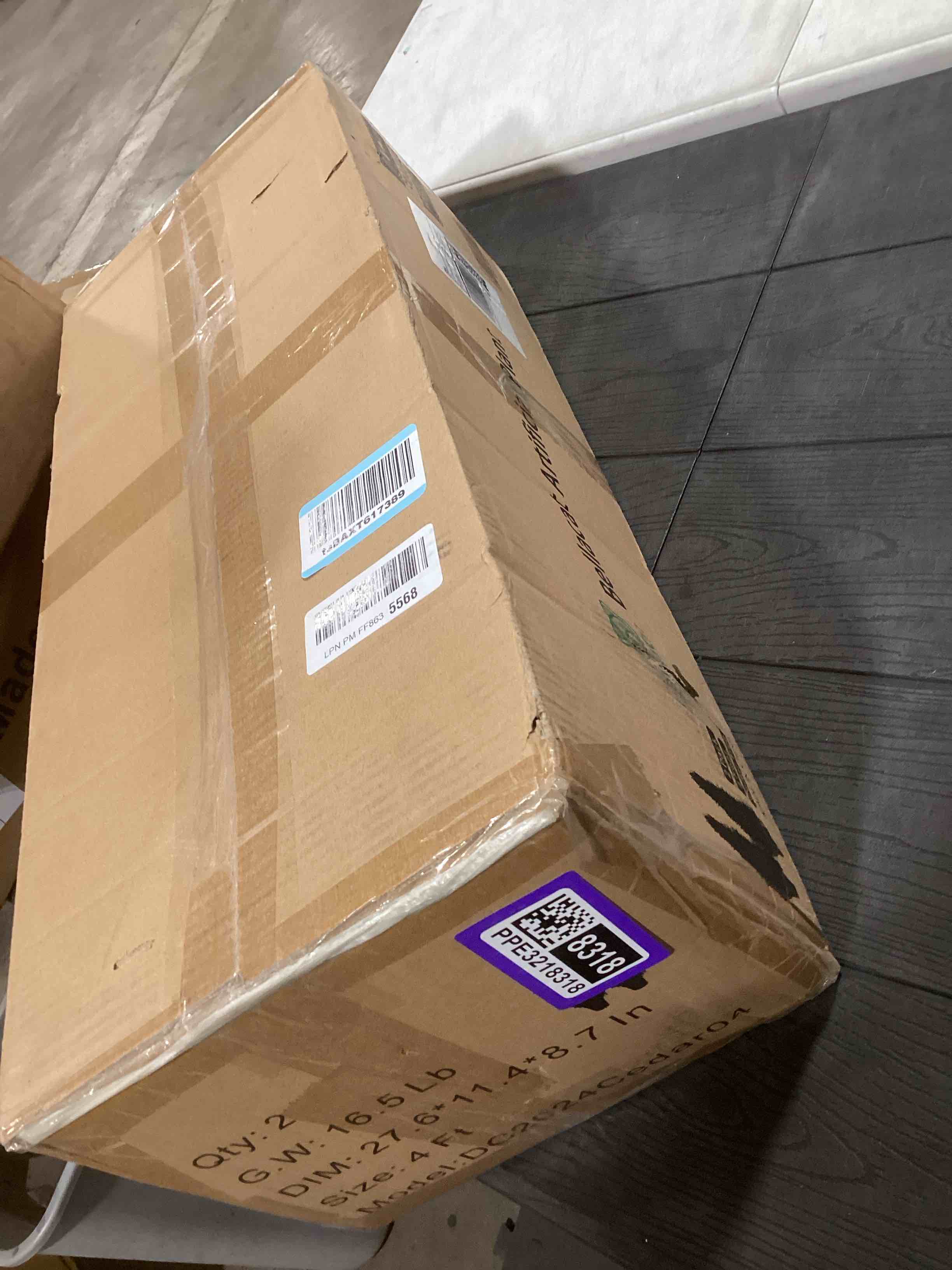 Condition photo showing As Is for Bellacat 4ft UV Resistant Artificial Topiary Trees Outdoor, 48in Faux Cedar Tree with Full & Realistic Leaves, Fake Cypress Tree for Front Door Proch Patio Deck Balcony Yard Decor 2Pack 2 4ft