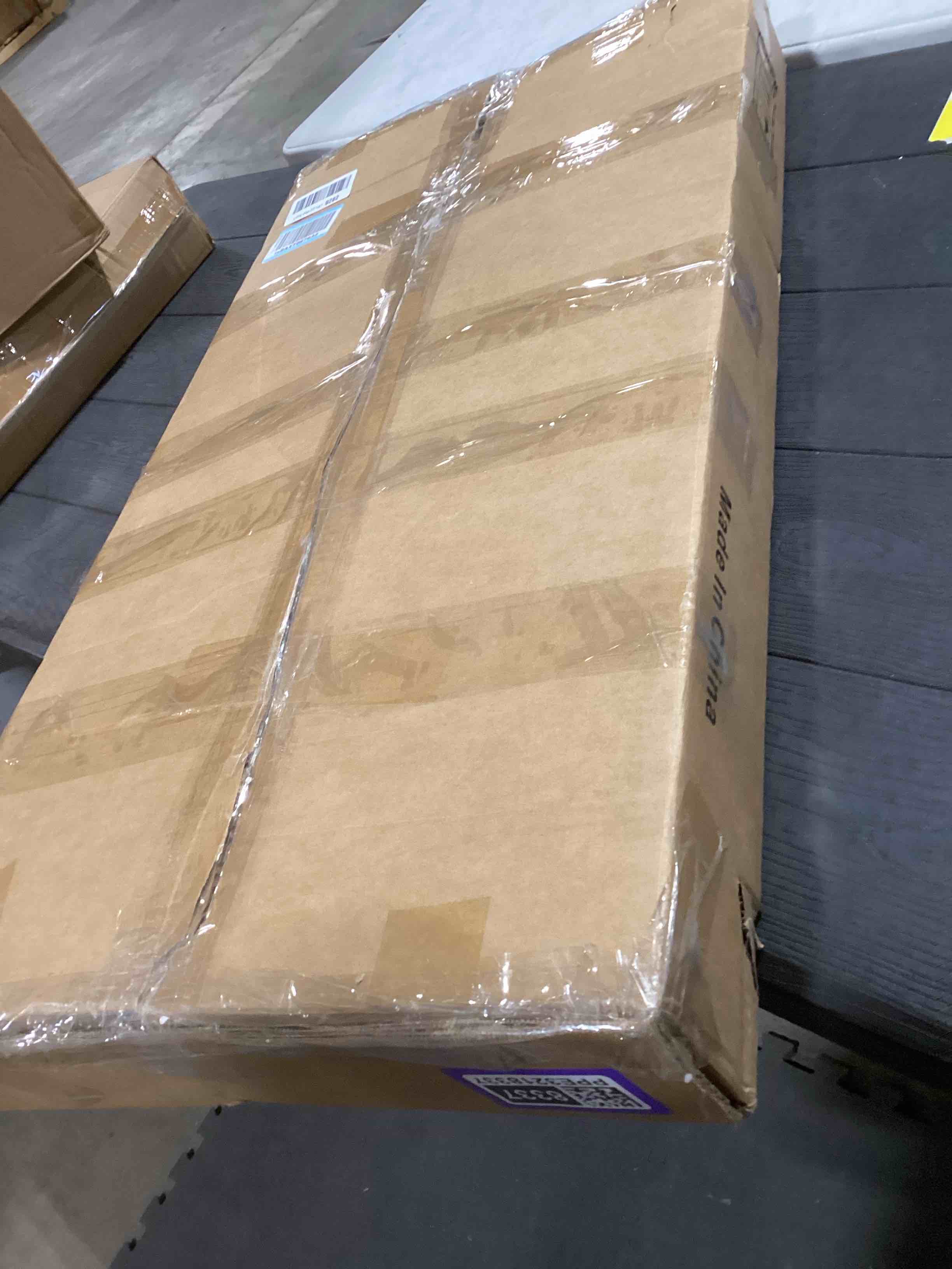 Condition photo showing As Is for Hadulcet Small Standing Desk Adjustable Height, Mobile Stand Up Desk with Wheels, Portable Walking Pad Table Stand, Rolling Laptop Cart for Standing or Sitting, Black