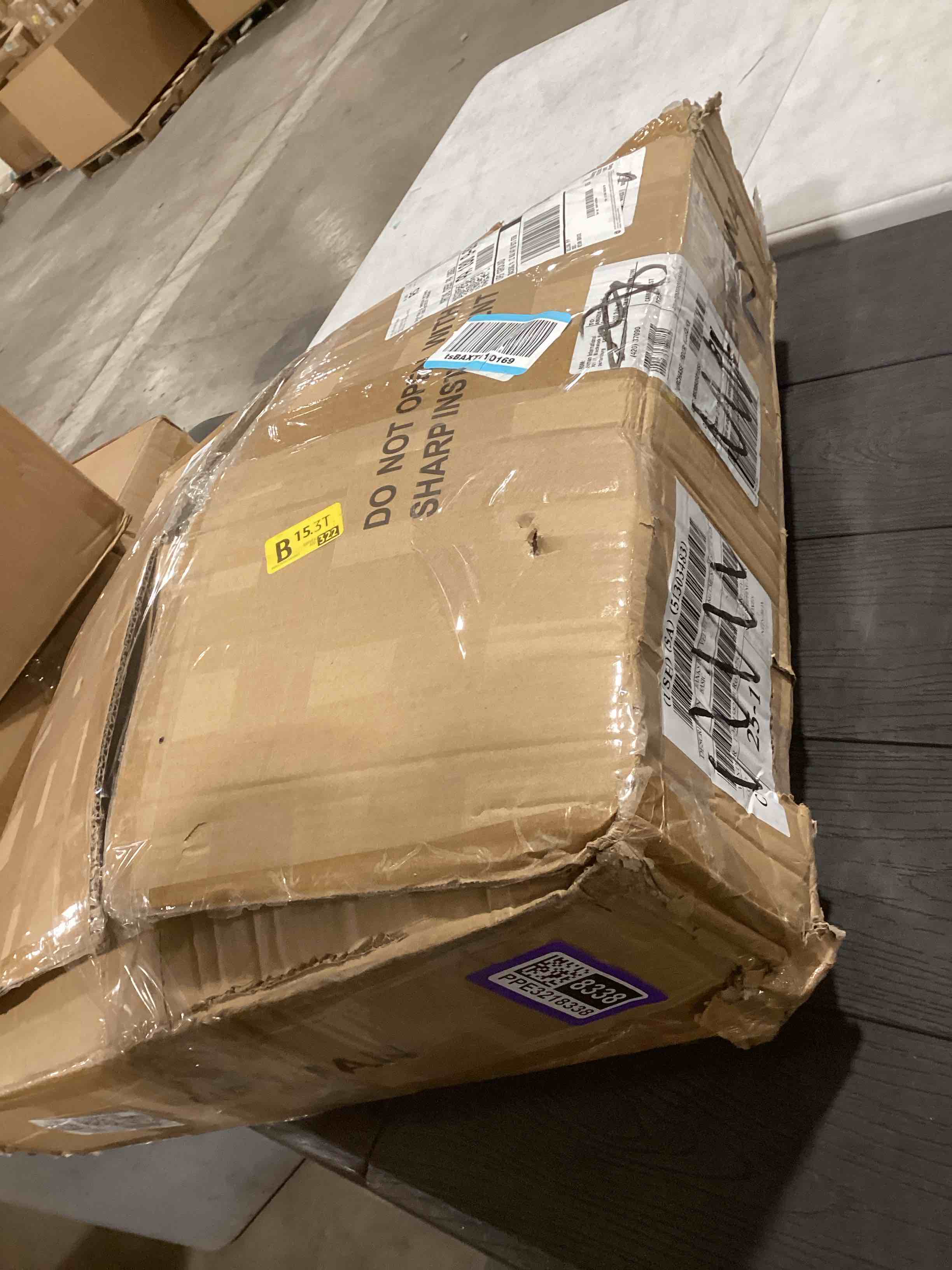 Condition photo showing As Is for Kenneth Cole - King Comforter Set, Velvet Metallic Bedding with Matching Shams, Velvet Home Decor, Oeko-Tex Certified (Banks Mink Brown, King) Banks Mink Brown King