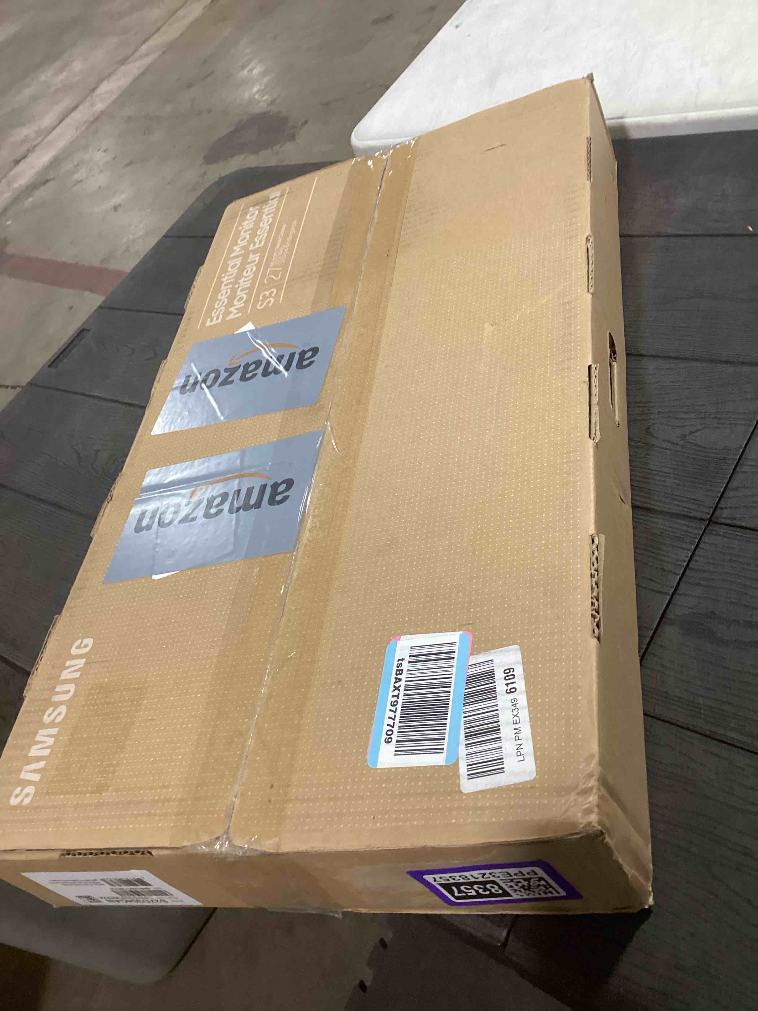 Condition photo showing As Is for Samsung 27" (S30GD) Essential Monitor with IPS Panel and Tilt Only Stand, 100Hz Refresh Rate, Ergonomic Design, Advanced Eye Care, Game Mode, LS27D304GANXZA 27-inch