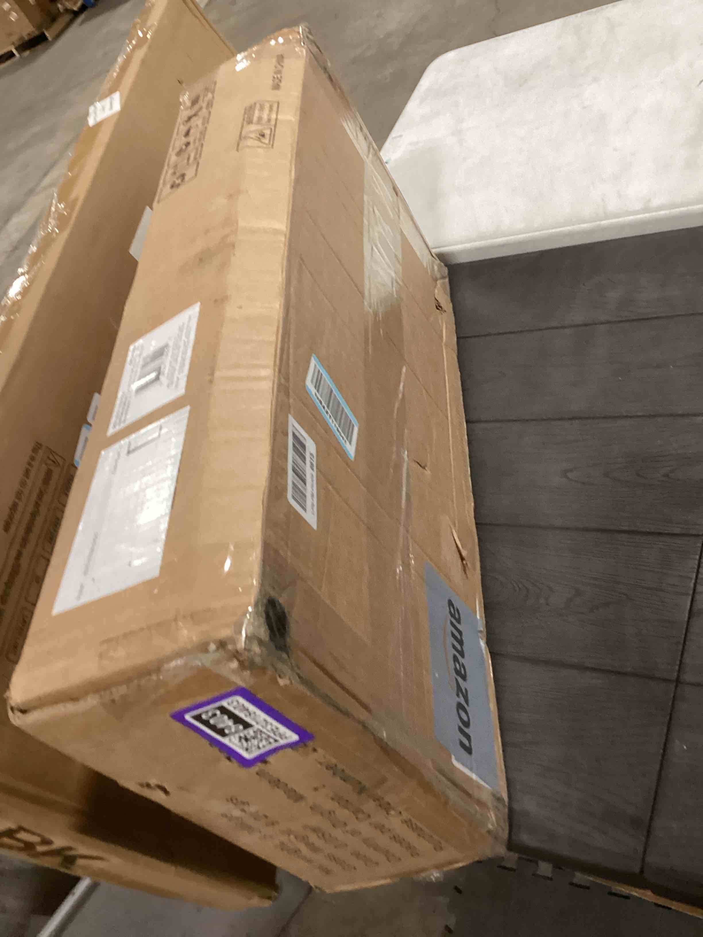 Condition photo showing As Is for Whitmor 5 Tier Shelving Unit, Adjustable Storage Shelves with Wheels, 400 lbs Capacity per Shelf, Max 2000 lbs Total for Pantry, Kitchen, Garage, 30" L x 14" W x 60" H, Black 5-tier, 30"l X 14"w X 60"h (With Wheels)