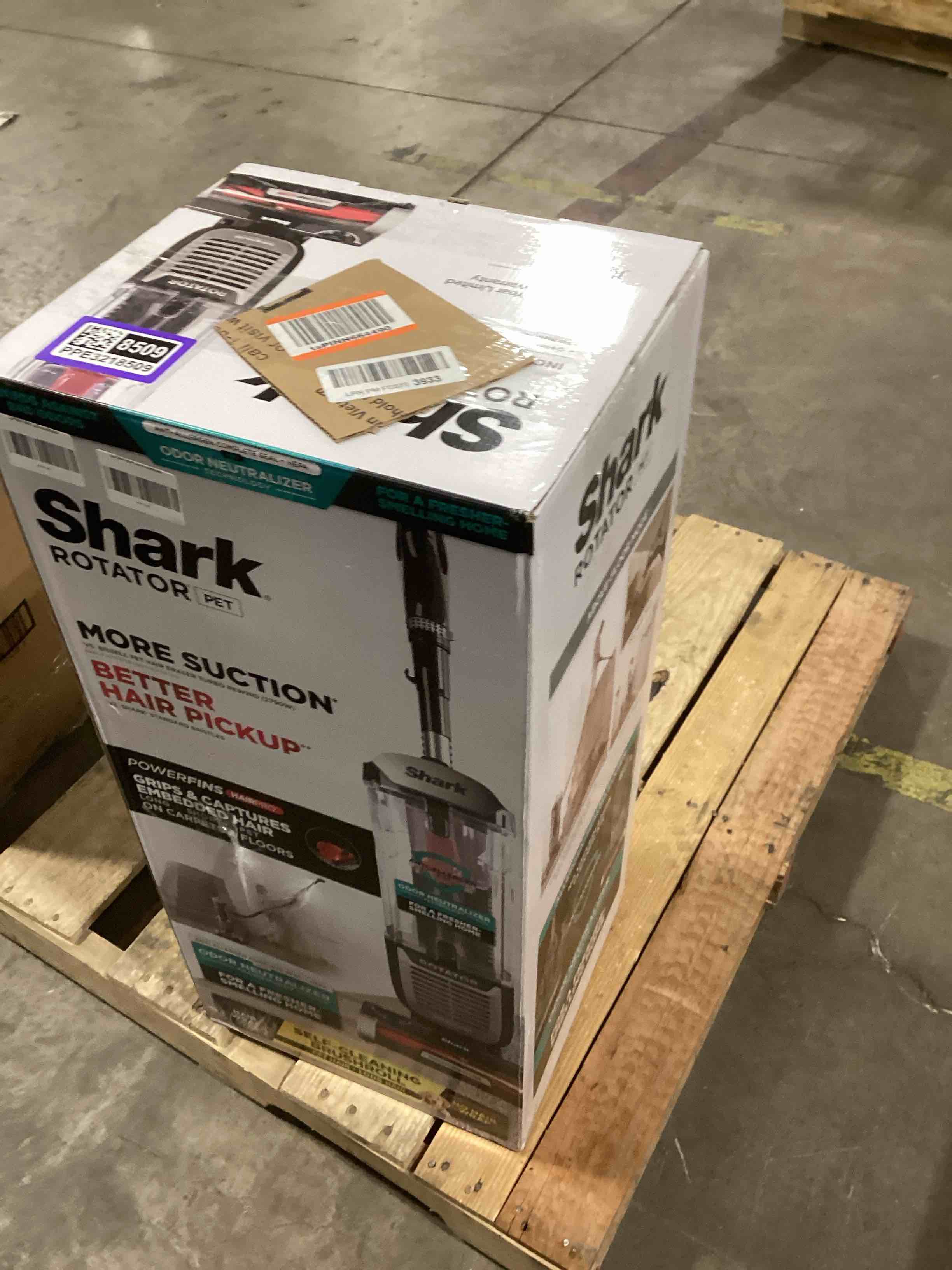 Condition photo showing As Is for Shark ZU102 Rotator Pet Upright Vacuum with PowerFins HairPro & Odor Neutralizer Technology, Charcoal, 2.9 L Dust Cup PowerFins+Odor Neutralizer Technology
