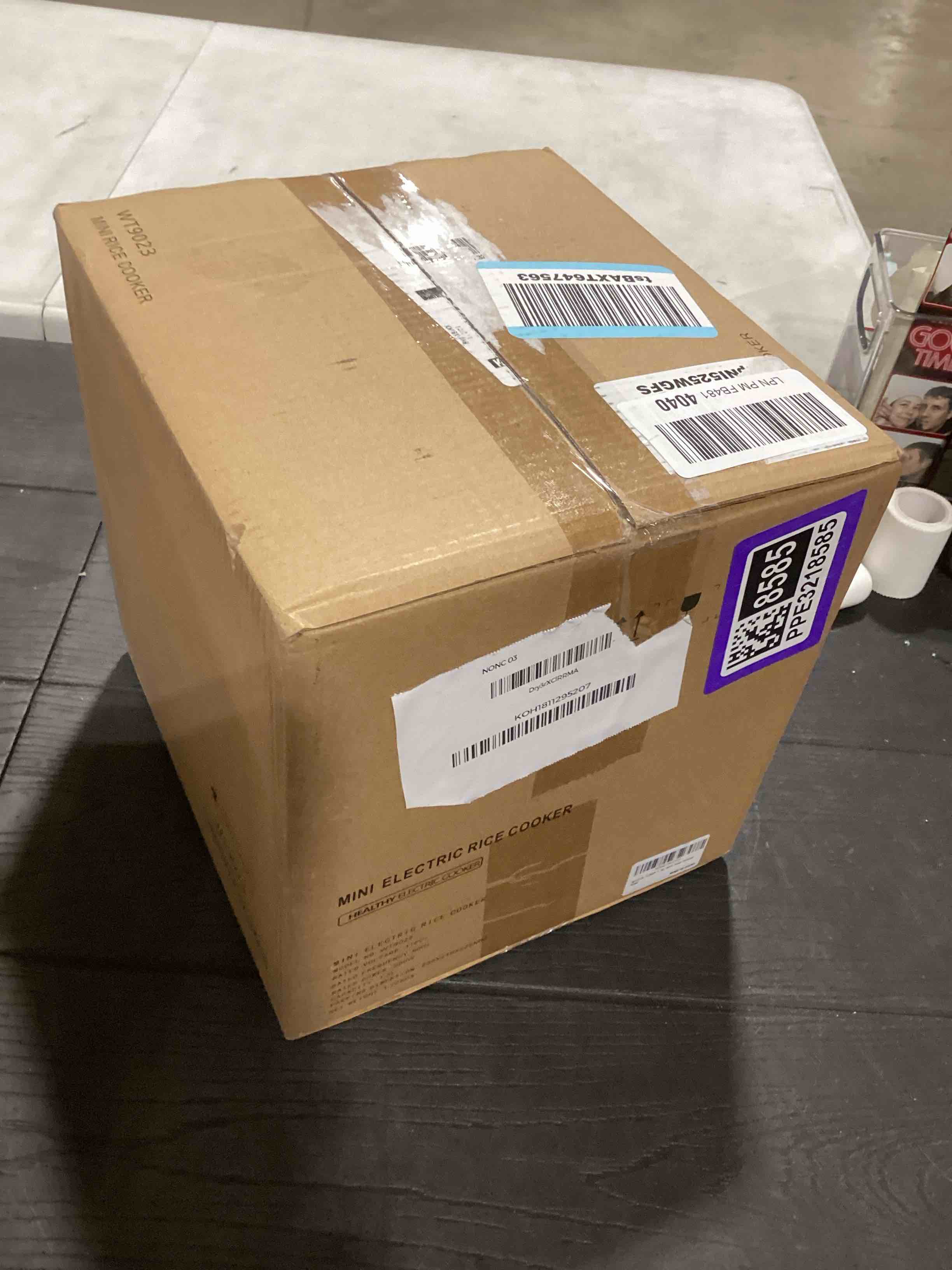 Condition photo showing As Is for WHITE TIGER 1.3L Mini Rice Cooker, 4 Cups Rice Cooker Uncooked, Smart Rice Cookers with 24-hour Timer Preset, Portable Travel Small Rice Cookers with Removable Non-stick Pot, Small Steamer Suitable For 1-3 People For Cooking Rice, Soup, Congee & Yogurt