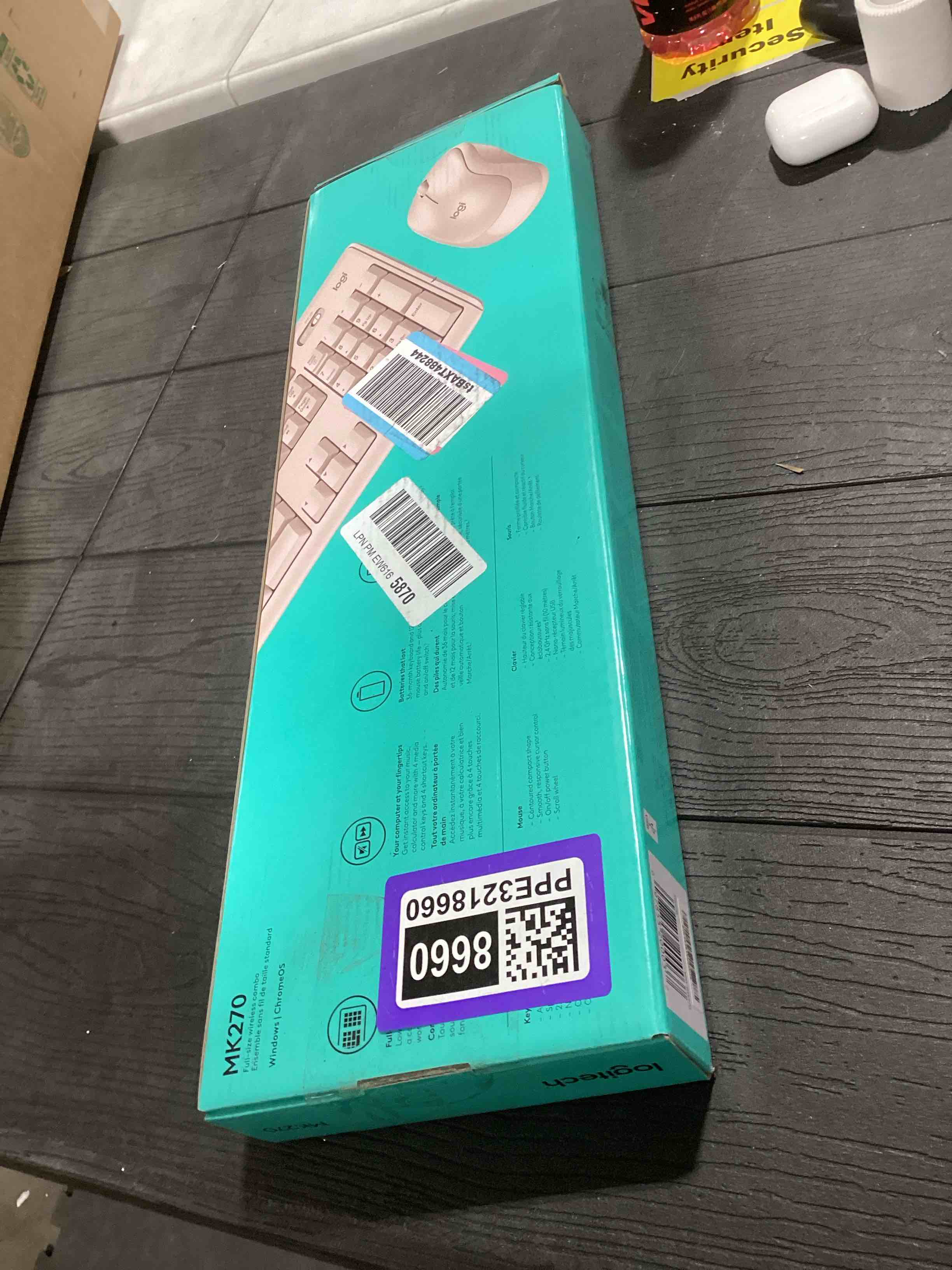 Condition photo showing Good Condition for Logitech MK270 Wireless Keyboard and Mouse Combo for Windows, 2.4 GHz, 8 Multimedia Keys, PC, Laptop, Wireless Keyboard Compact Mouse Combo - Rose Rose 1 Pack Combo