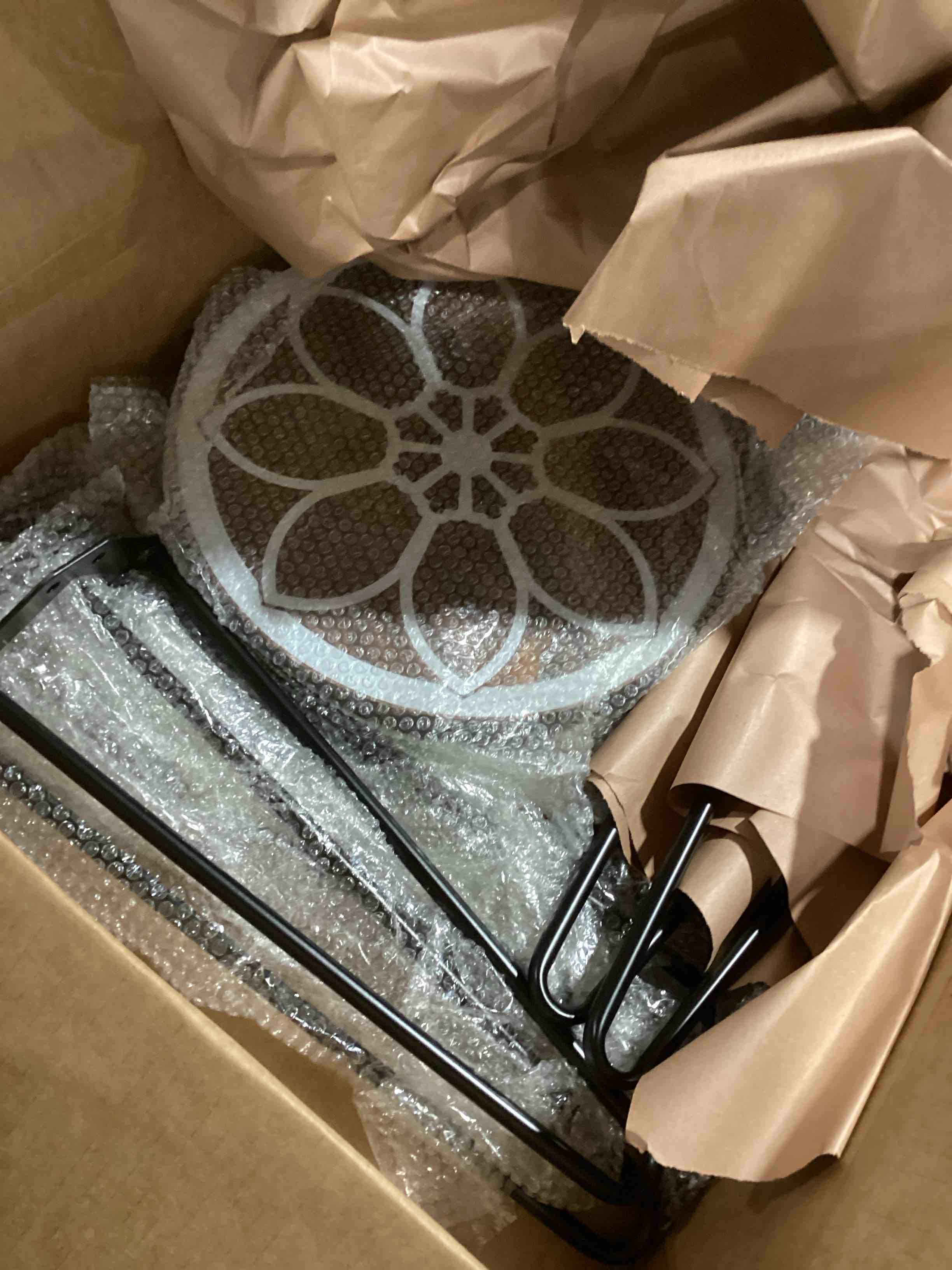 Condition photo showing Good Condition for LAPTAIN Plant Stand Indoor, Heavy Duty Tall Flower Pot Stand,Modern Round Small Side End Table, Set of 2, Walnut