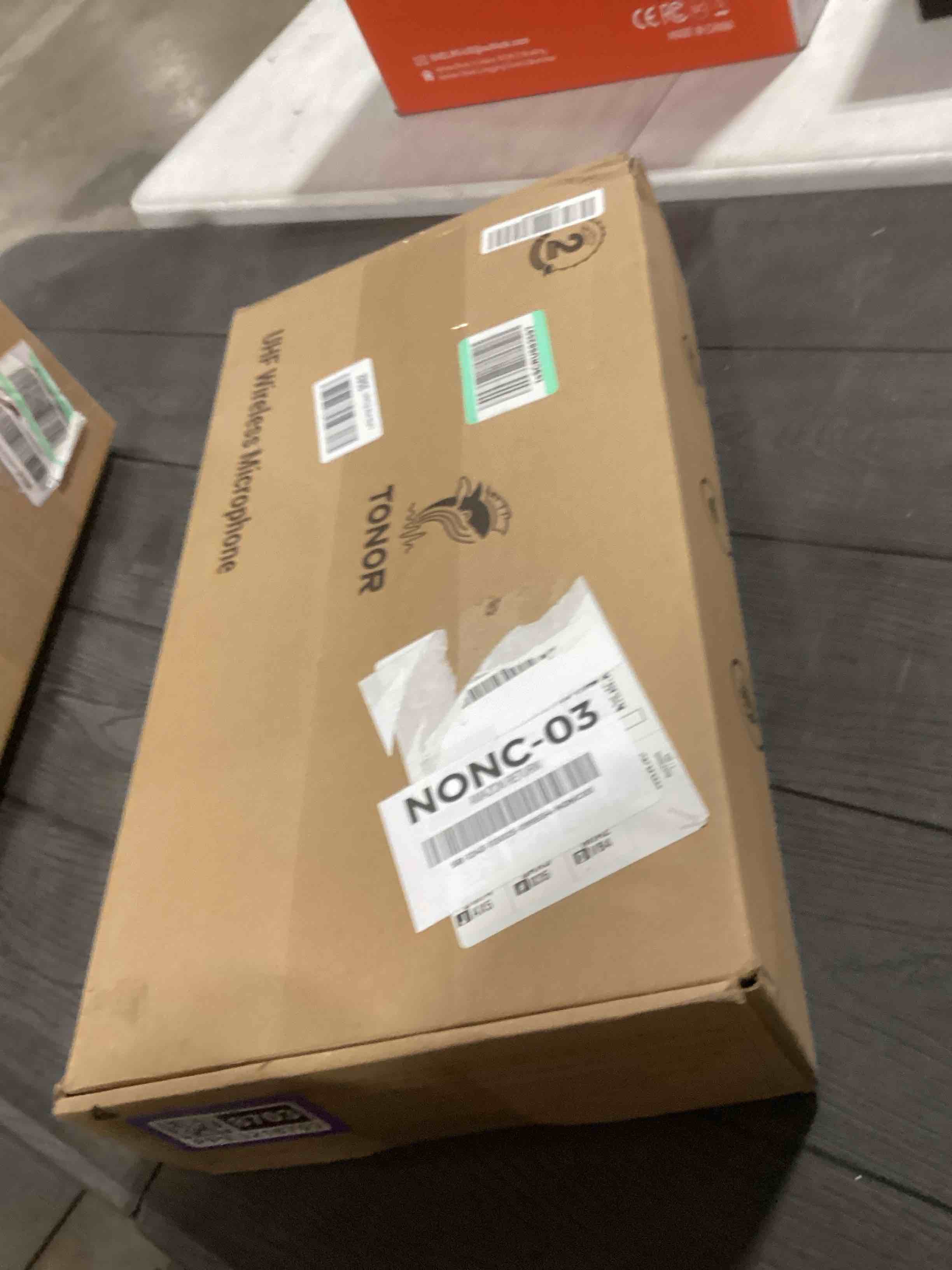 Condition photo showing As Is for TONOR Wireless Microphones System with 4x10 Channels Dynamic Handheld Mics 4 Antennas for 295FT Long Distance Mic with Adjustable Frequencies Auto Connect for Singing Party Church Karaoke, Silver&Red 4 Mics Silver & Red