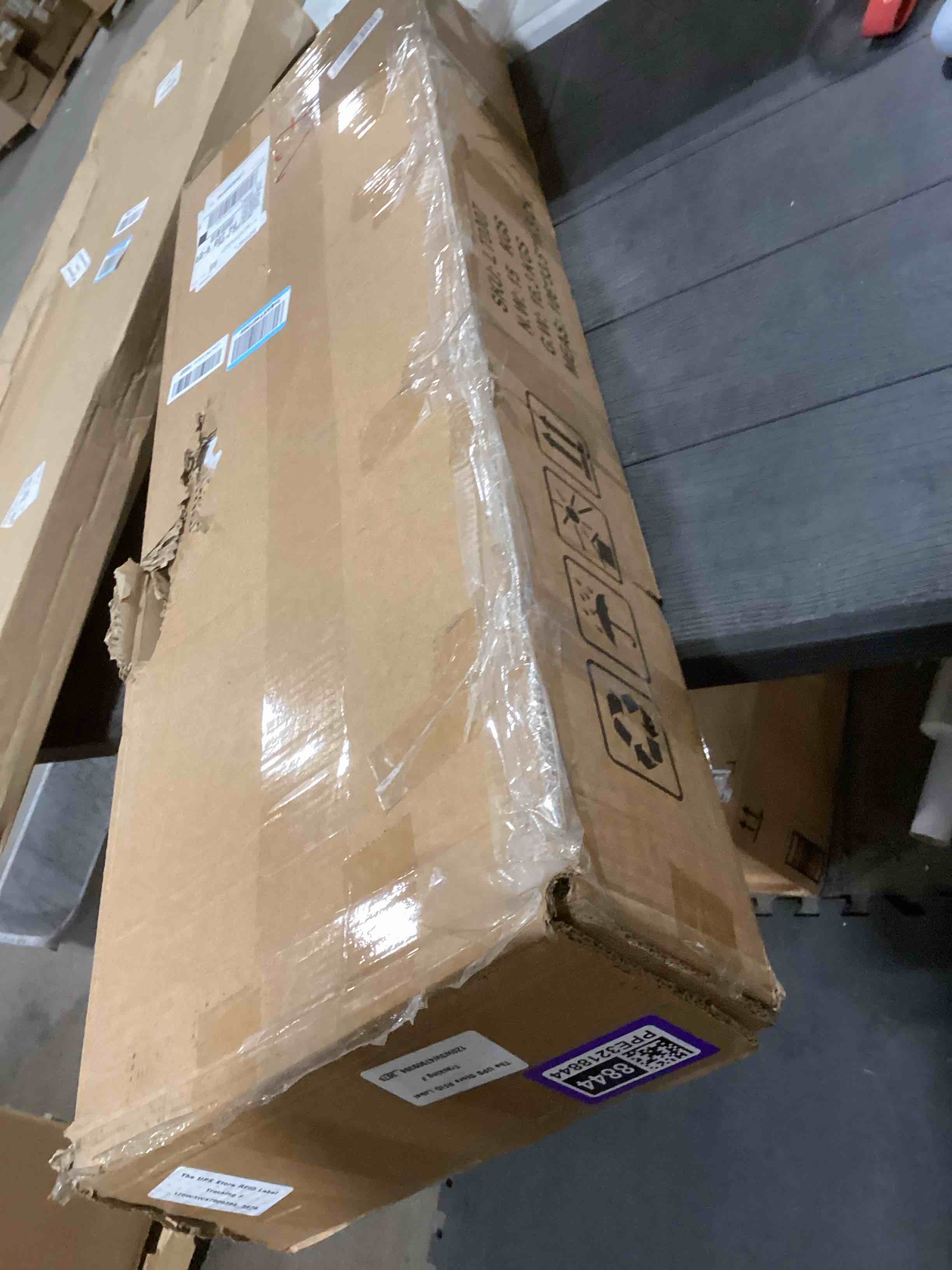 Condition photo showing As Is for LUMTOK 10-Drawer Dresser, Fabric Storage Dressers Drawers for Bedroom, Hallway, Nursery, Closets, Steel Frame, Wood Top, Easy Pull Handle (White) 10 Drawer/White