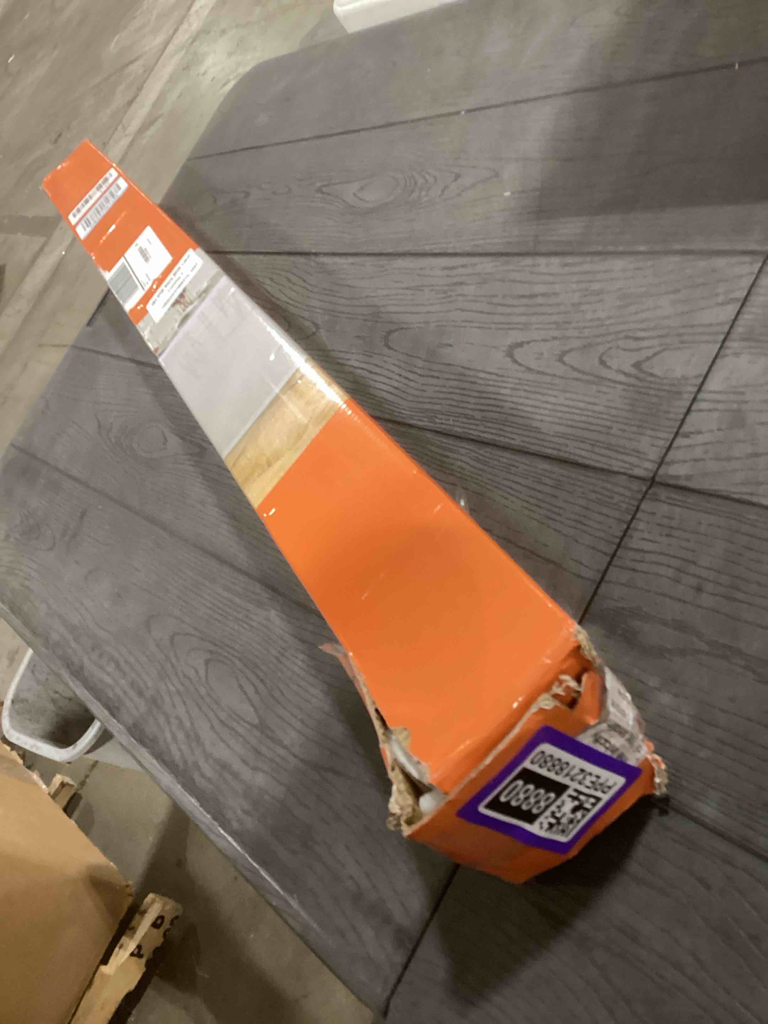 Condition photo showing Good Condition for Reinforced 42” Extra Tall Retractable Dog Gate for Doorways 60” Wide Mesh Baby Gate, Tall Baby Gates for Stairs with Rods to Prevent Crawling Through Retractable Pet Gate Indoor Outdoor, White White Reinforced 42" Tall x 60" Wide