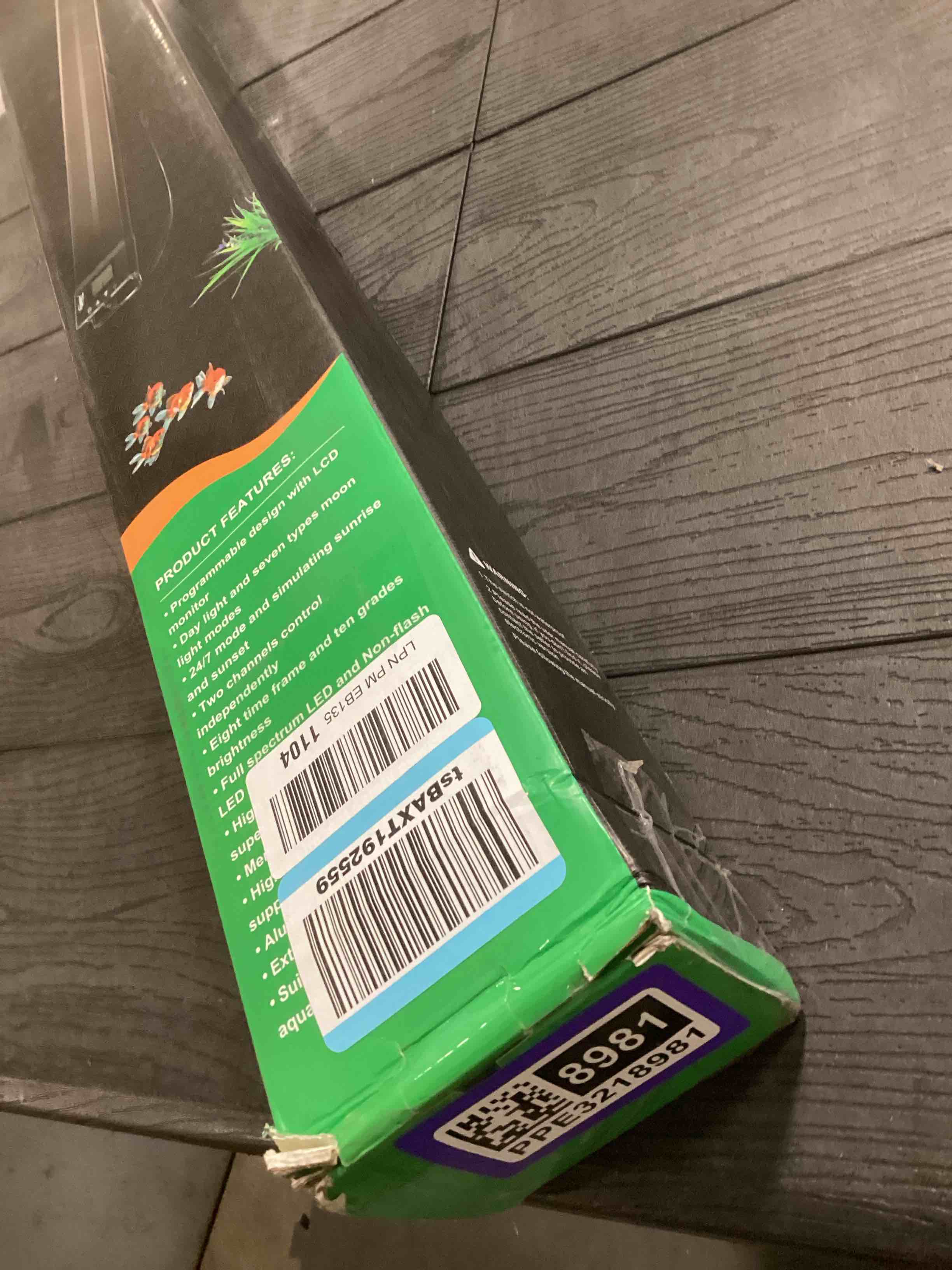 Condition photo showing As Is for hygger Auto On Off 48-55 Inch LED Aquarium Light Extendable Dimable 7 Colors Full Spectrum Light Fixture for Freshwater Planted Tank Build in Timer Sunrise Sunset 72W(48"-55")