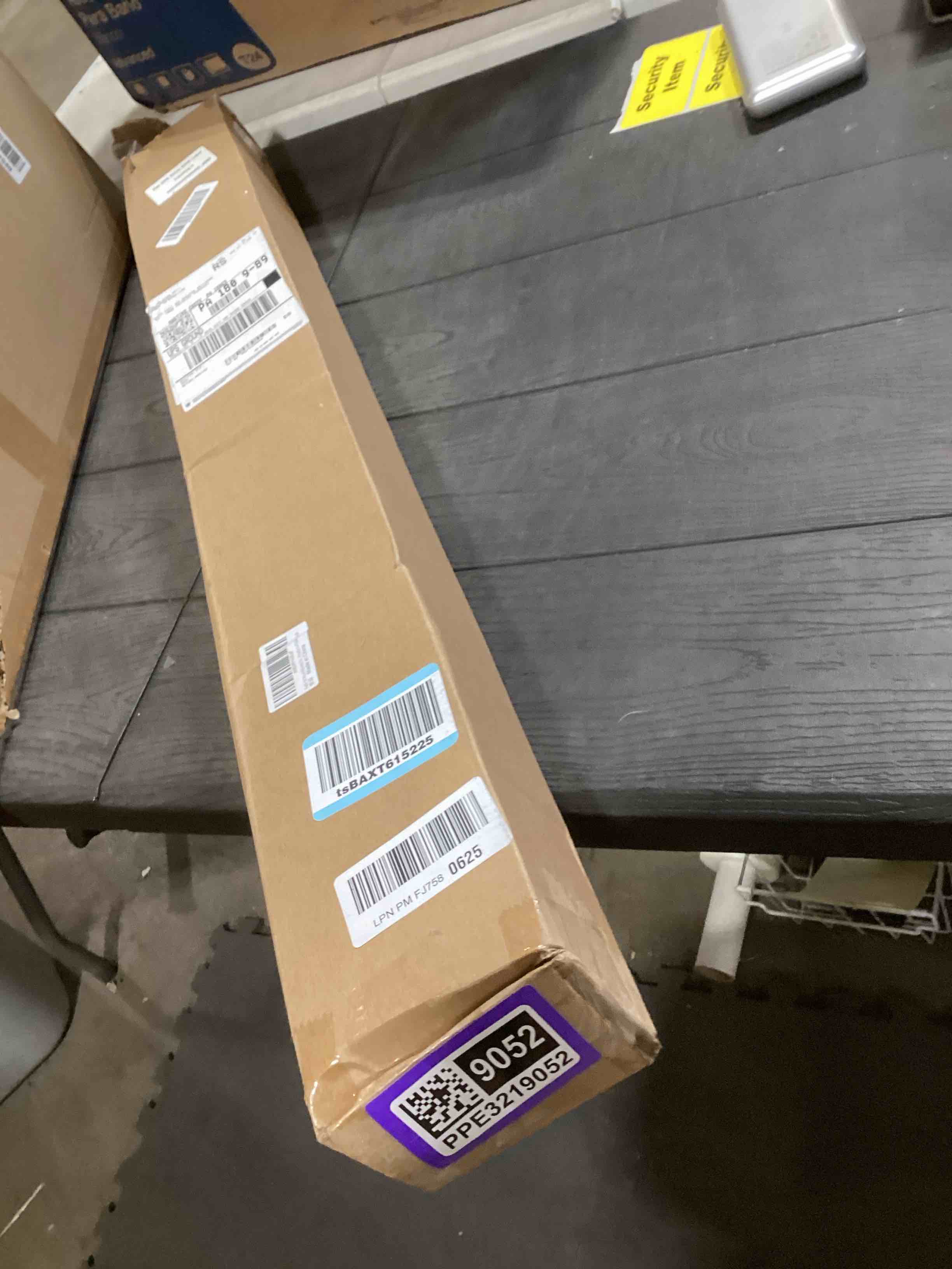 Condition photo showing Good Condition for Purife 3ft Wood Modern Railing for Stairs, Wood Stair Handrail W/s Black Sturdy Metal Brackets, Banister Railing for Stairs Wood Safety Grab Handles for Elderly & Kids