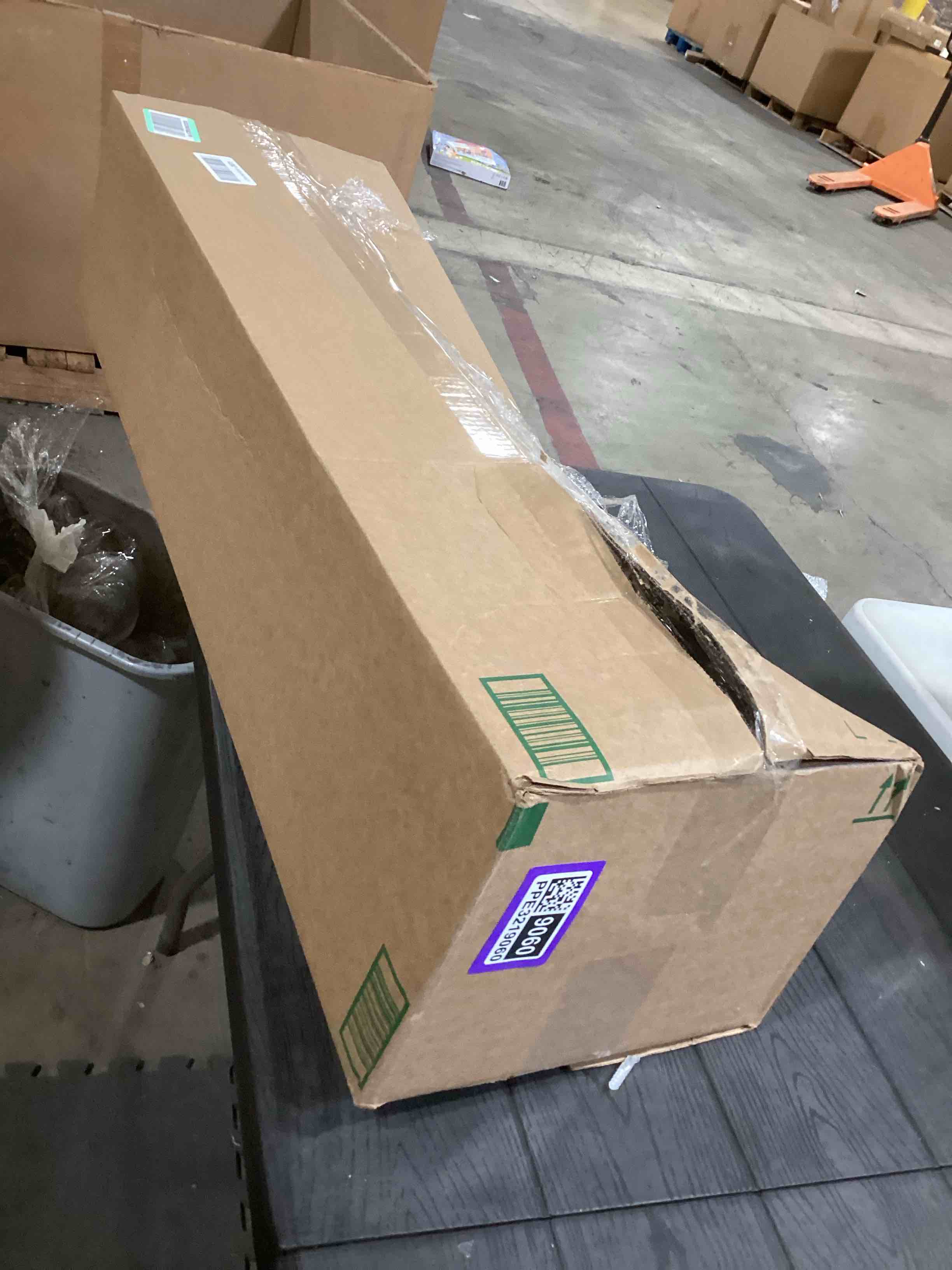 Condition photo showing As Is for fuqing Natural Wood Floating Shelves for Wall, 30 Inch Wood Floating Shelves Set of 2, Natural Wooden Wall Shelves for Living Room Bedroom Home Office - Natural 30 Inch Natural